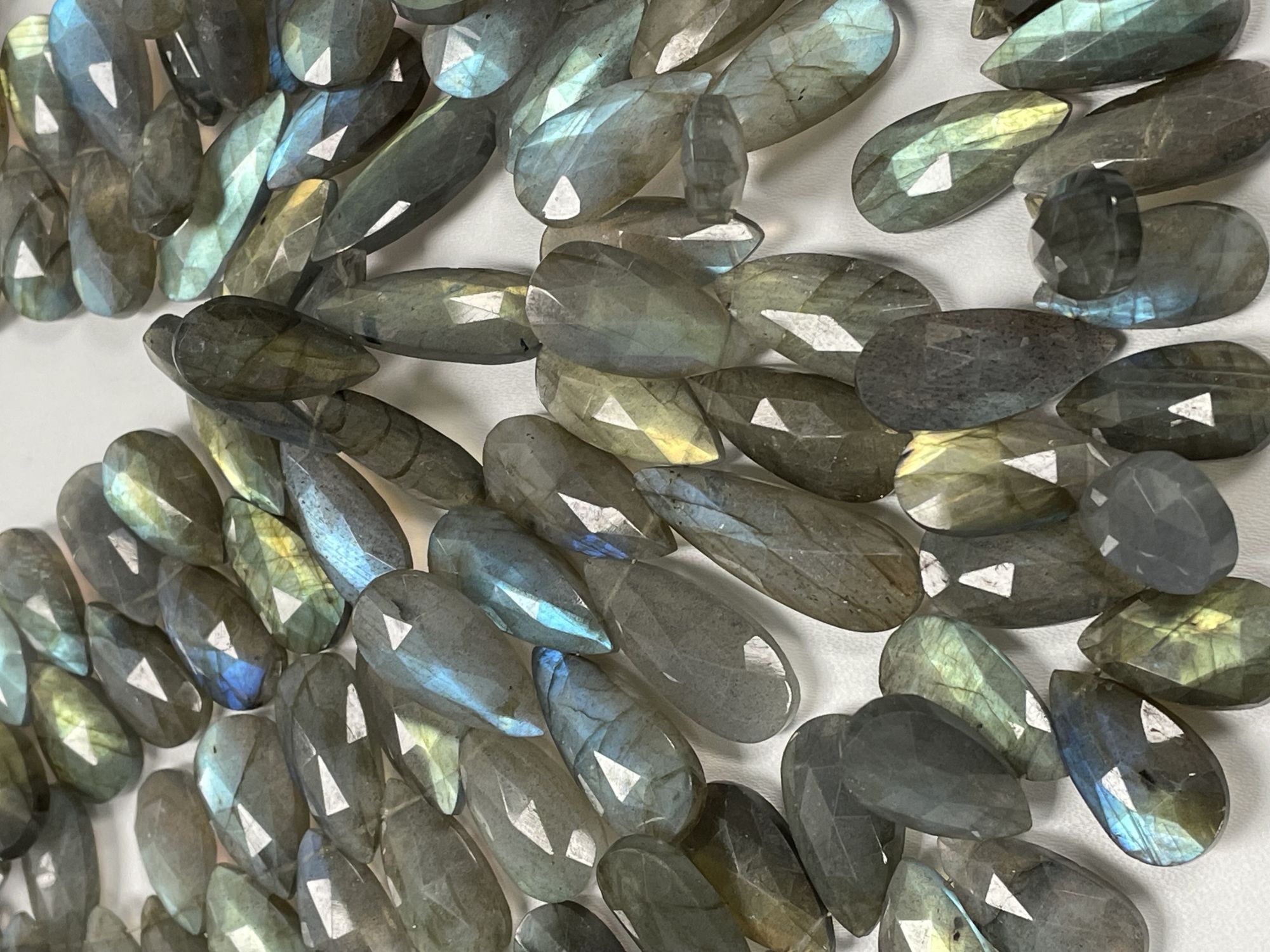 Labradorite Pear Faceted
