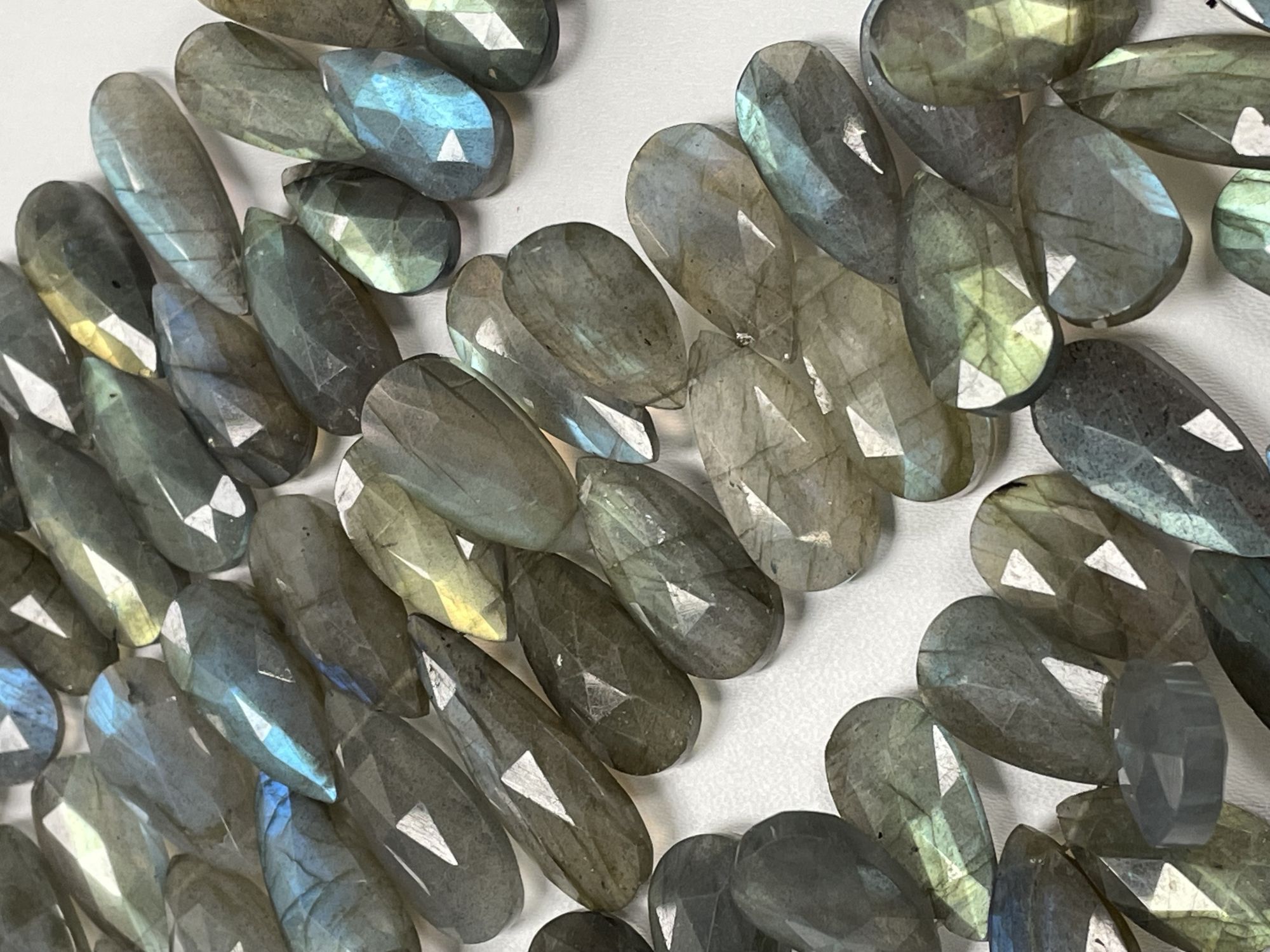 Labradorite Pear Faceted