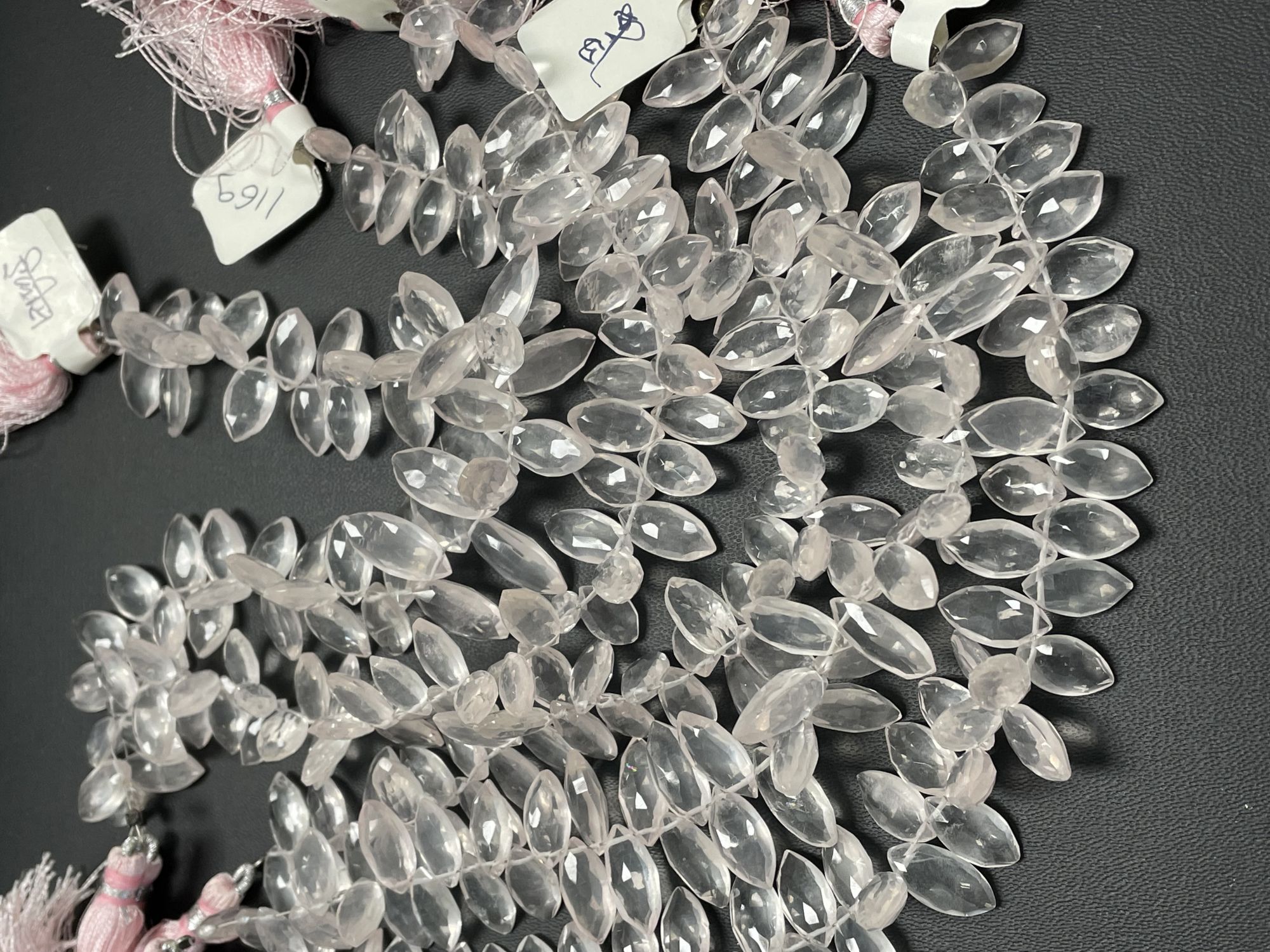 Rose Quartz Marquise Faceted