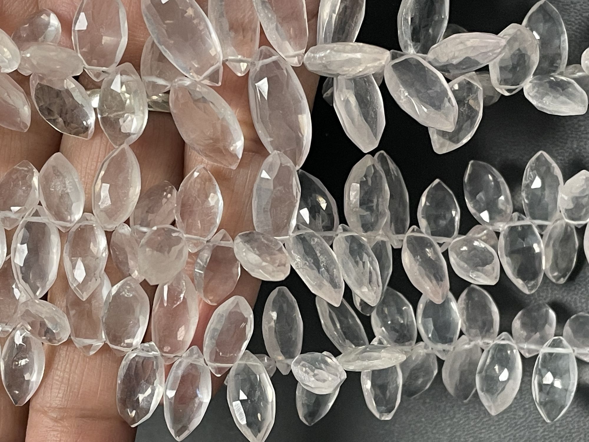 Rose Quartz Marquise Faceted