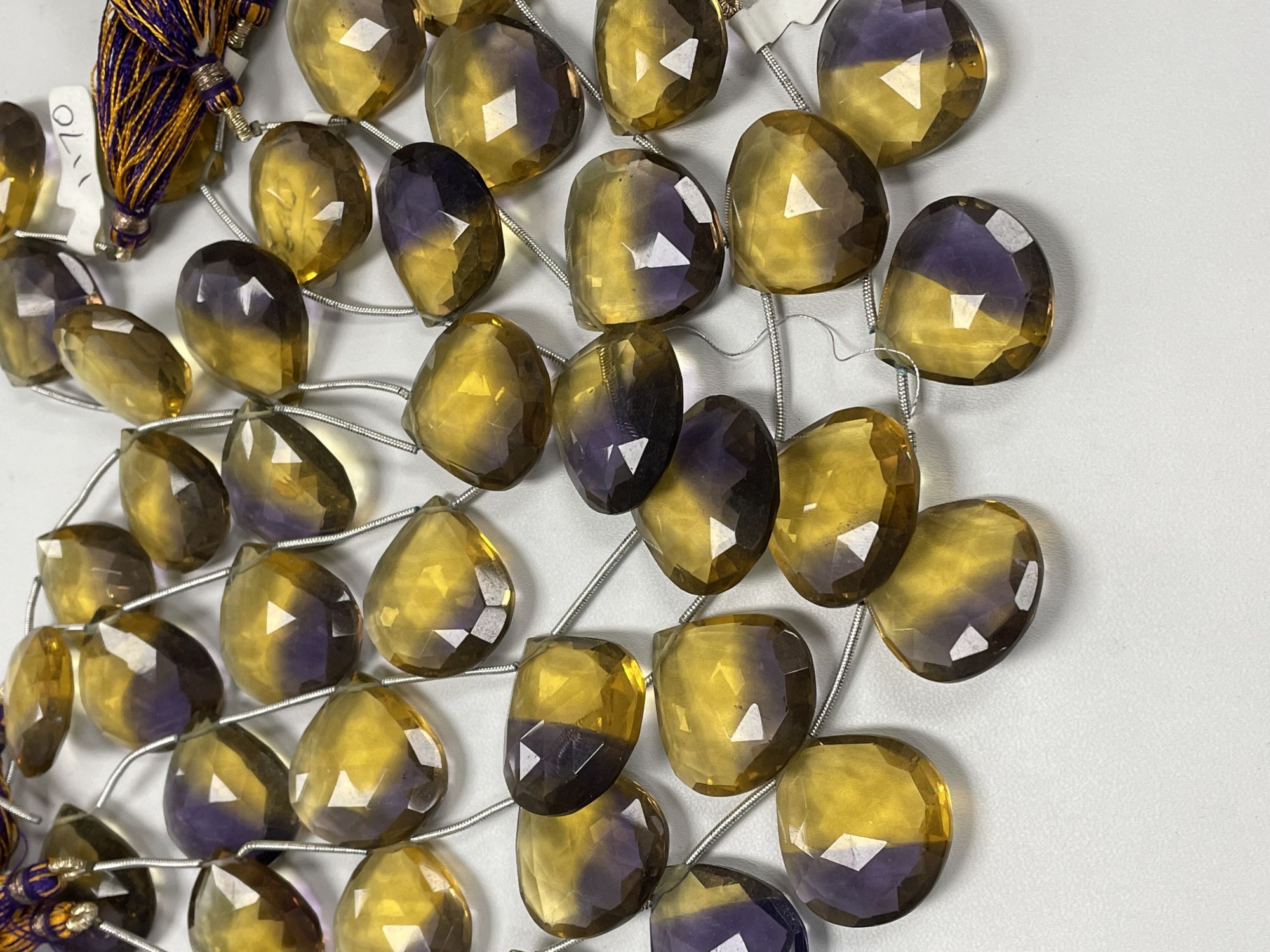 Ametrine Hydro Quartz Heart Faceted