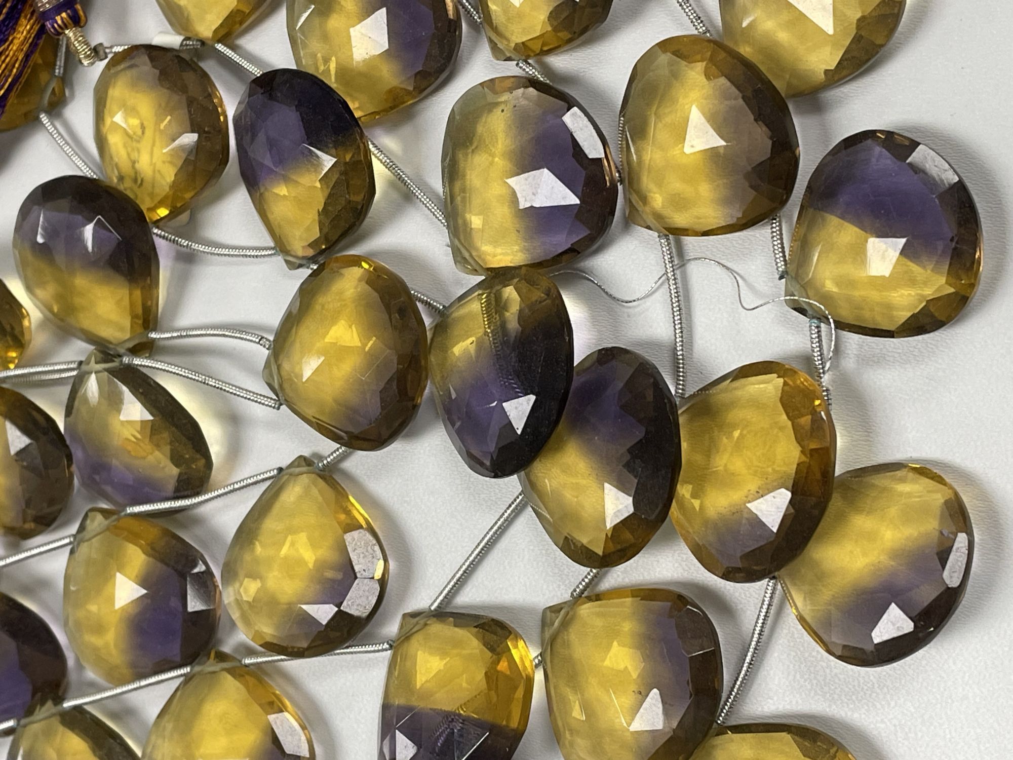 Ametrine Hydro Quartz Heart Faceted