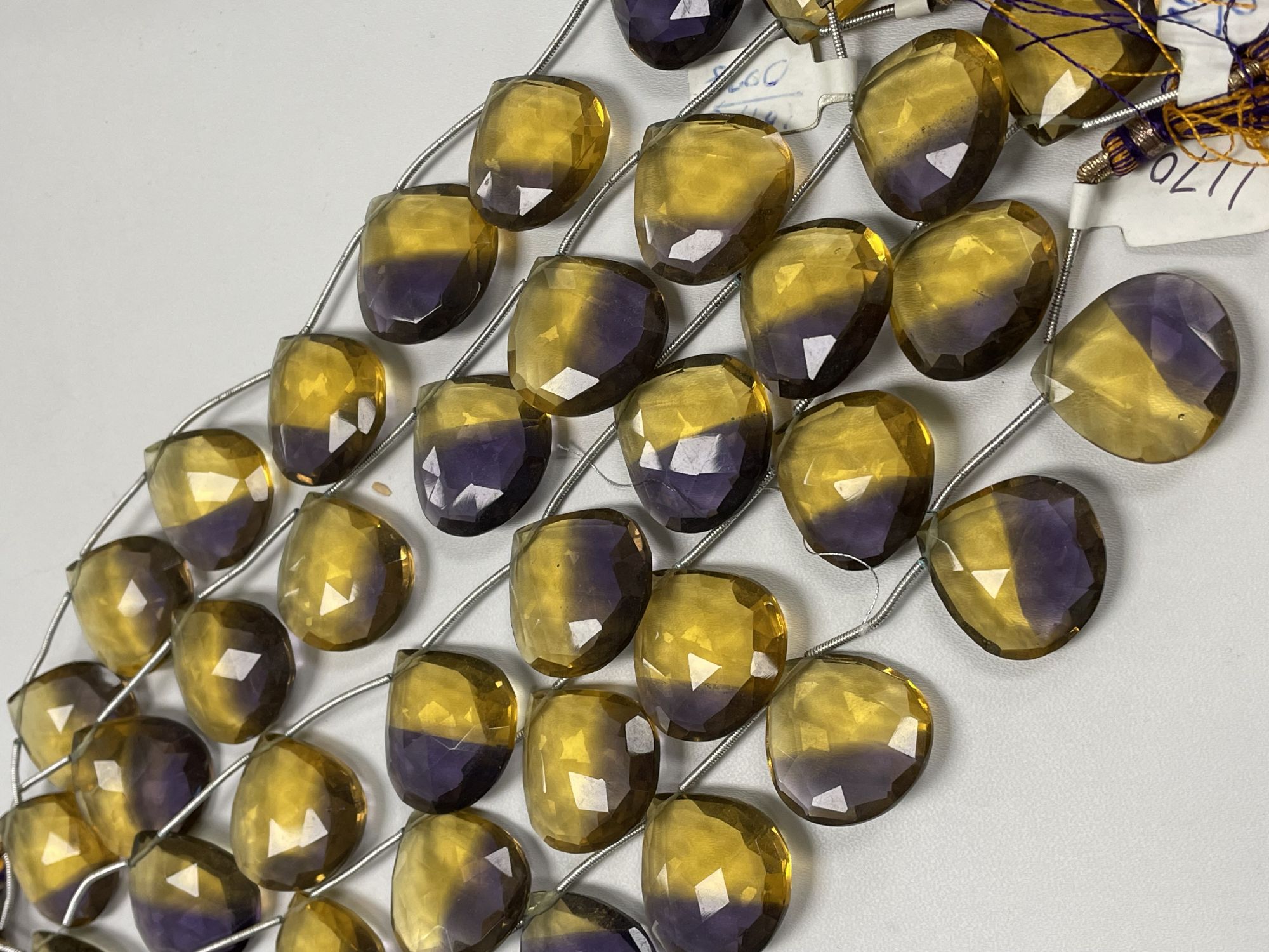 Ametrine Hydro Quartz Heart Faceted