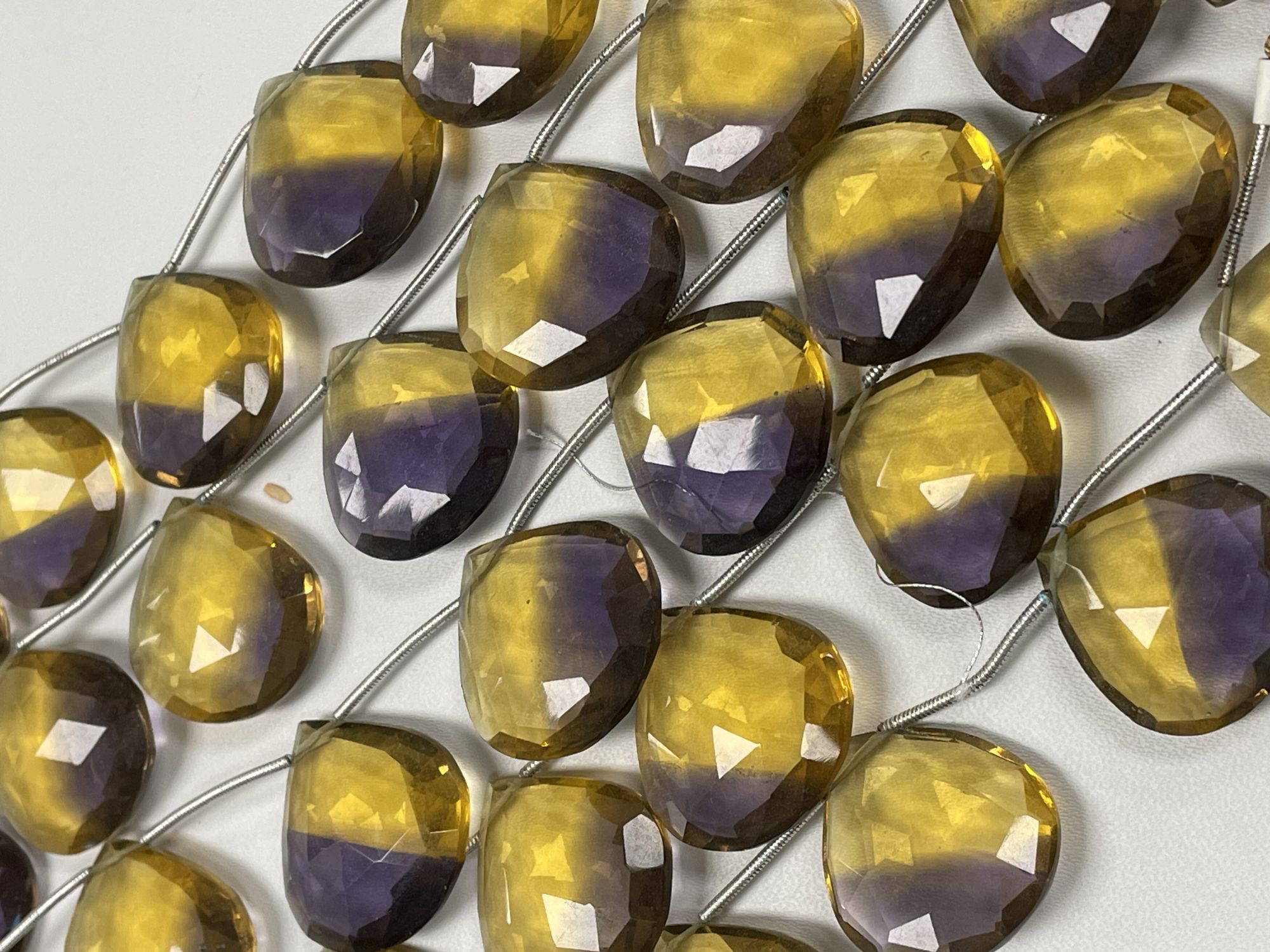 Ametrine Hydro Quartz Heart Faceted