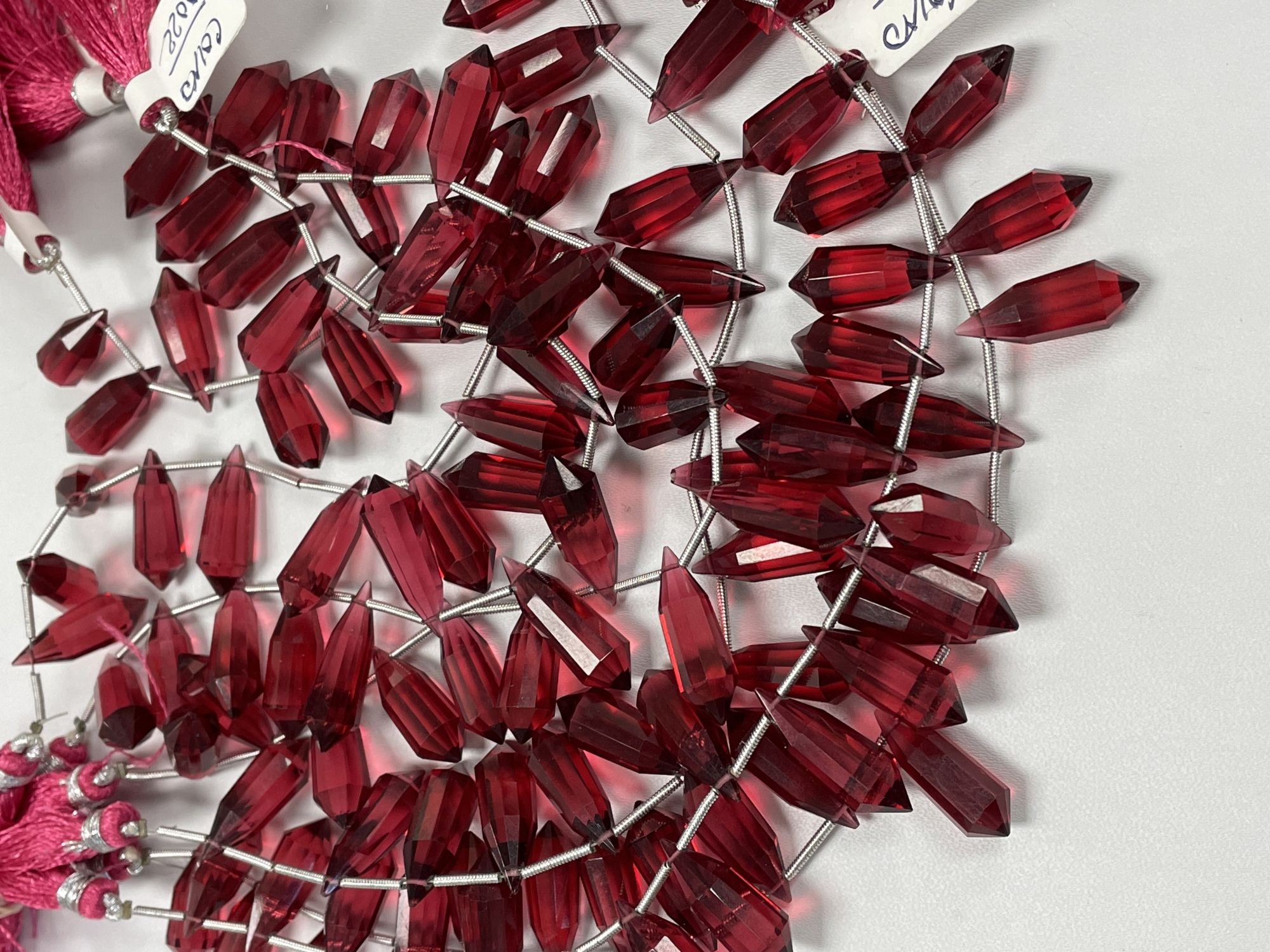 Red Hydro Quartz Pointy Drop Faceted