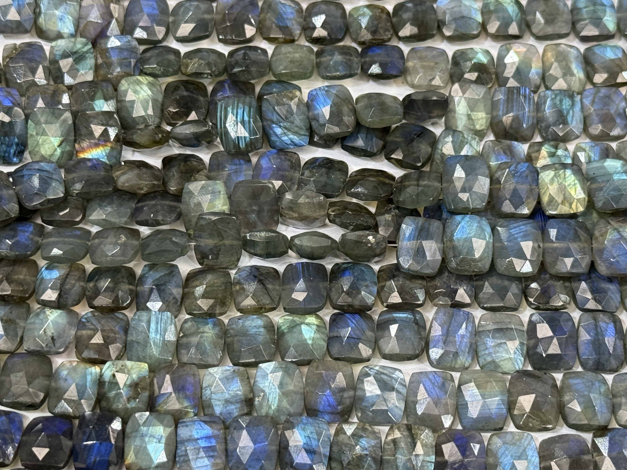 Labradorite Barrel Faceted