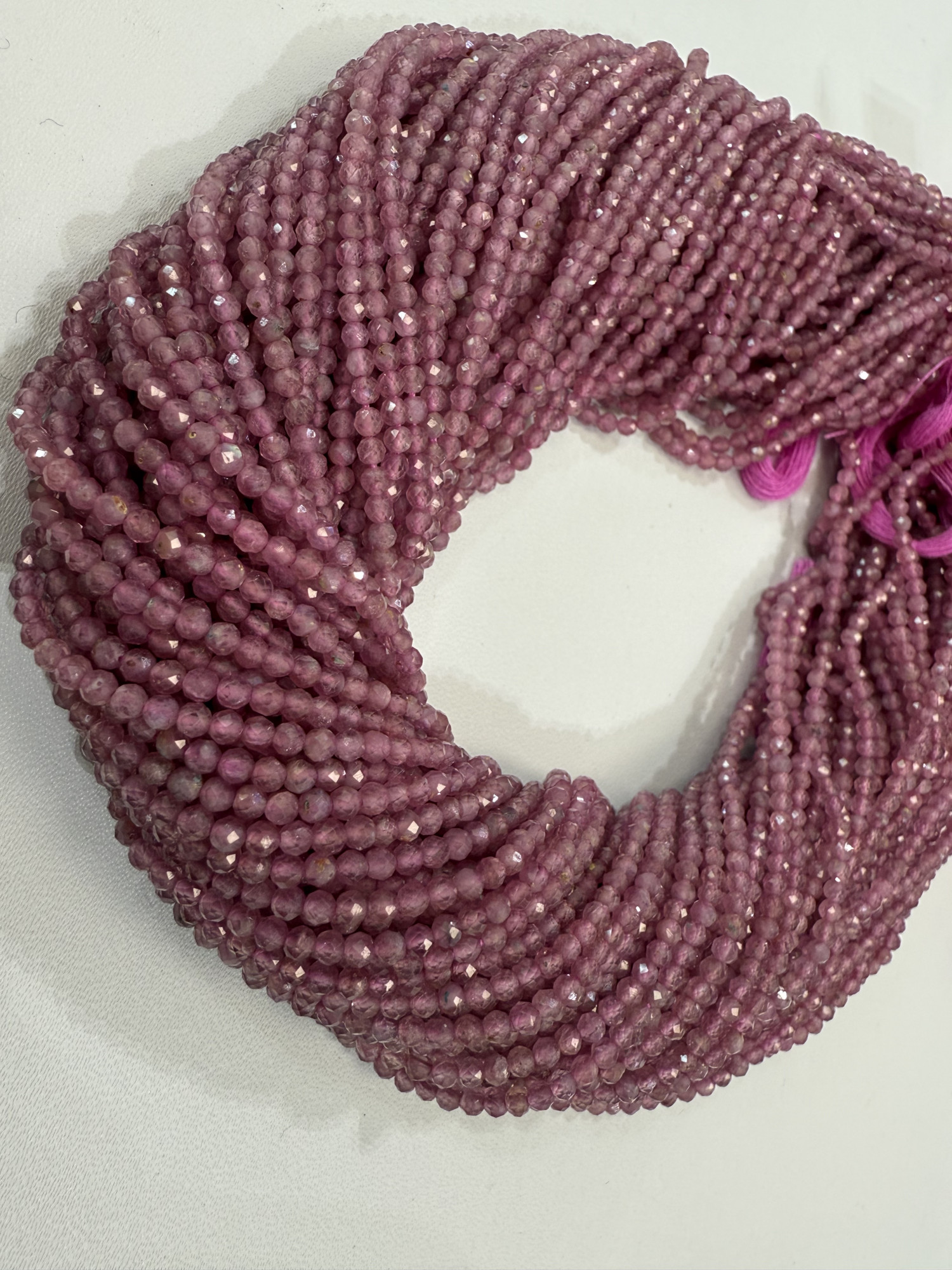 Pink Sapphire Rondelle Faceted