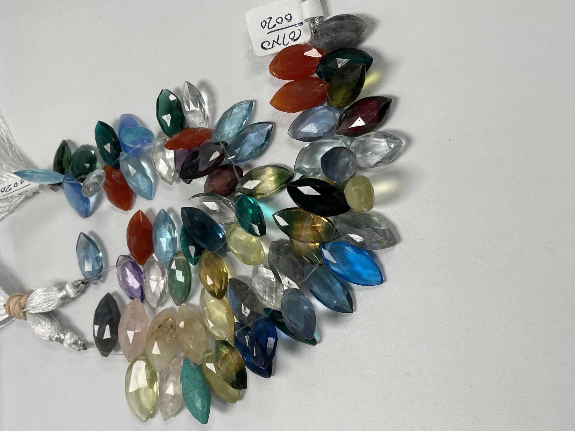 Multi Stone Marquise Faceted