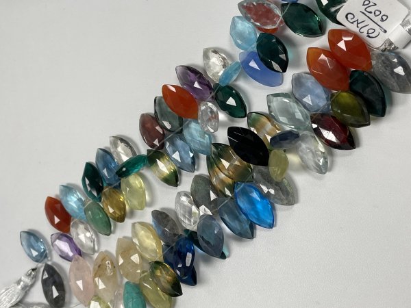 Multi Stone Marquise Faceted