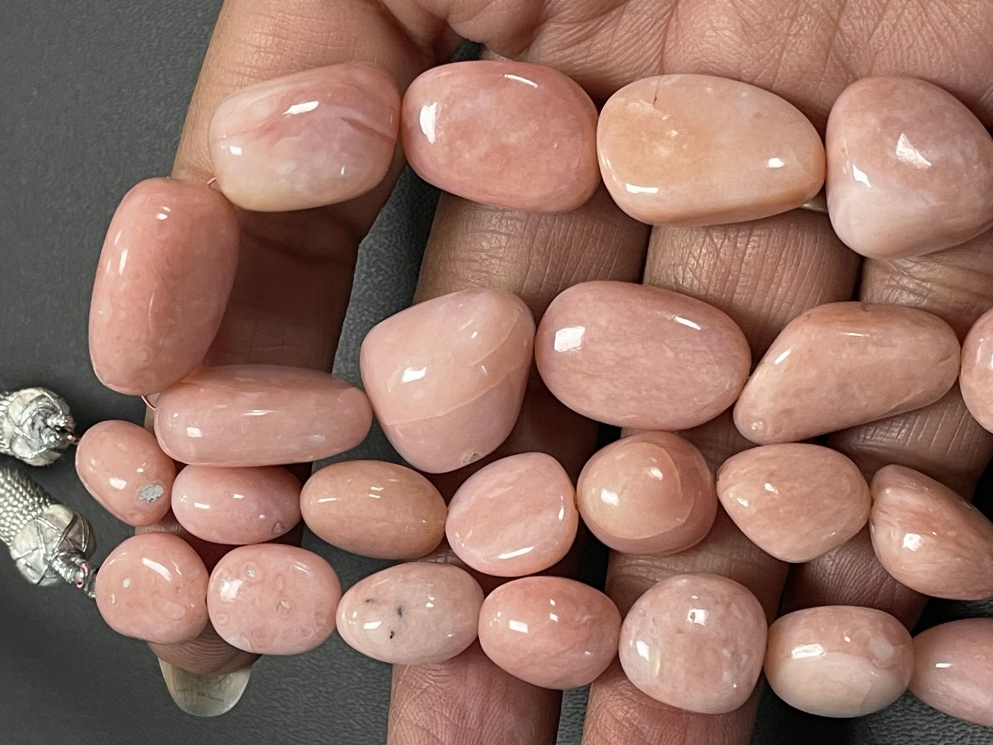 Pink Peruvian Opal Nugget Smooth