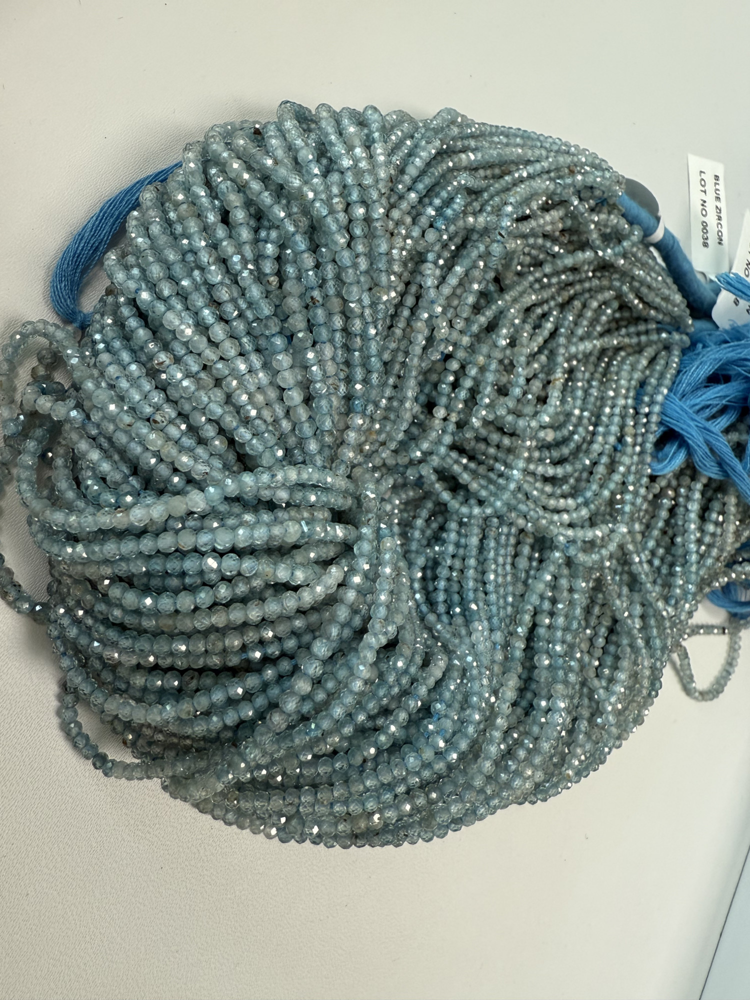 Shaded Zircon Rondelle Faceted