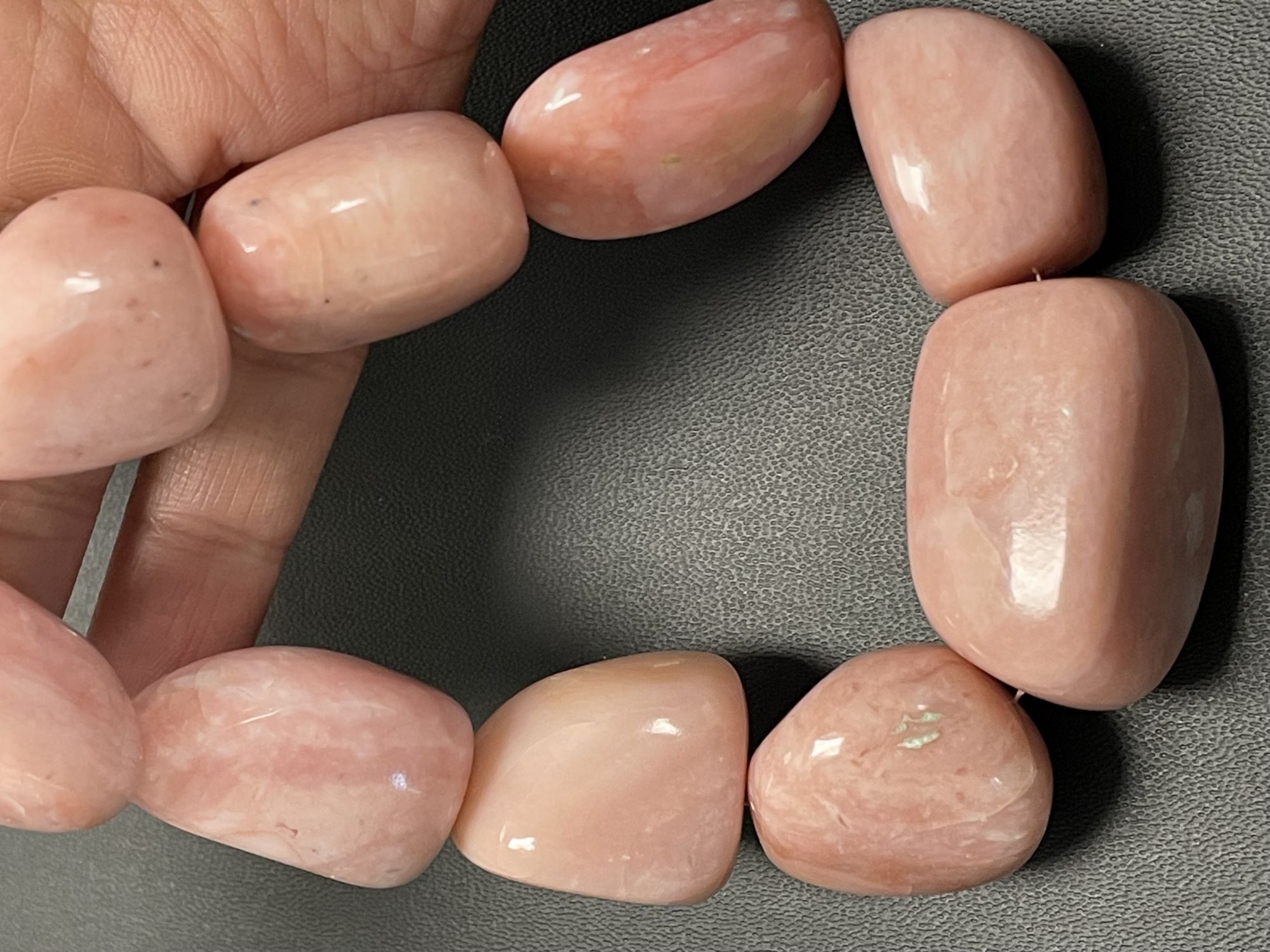 Pink Peruvian Opal Nugget Smooth