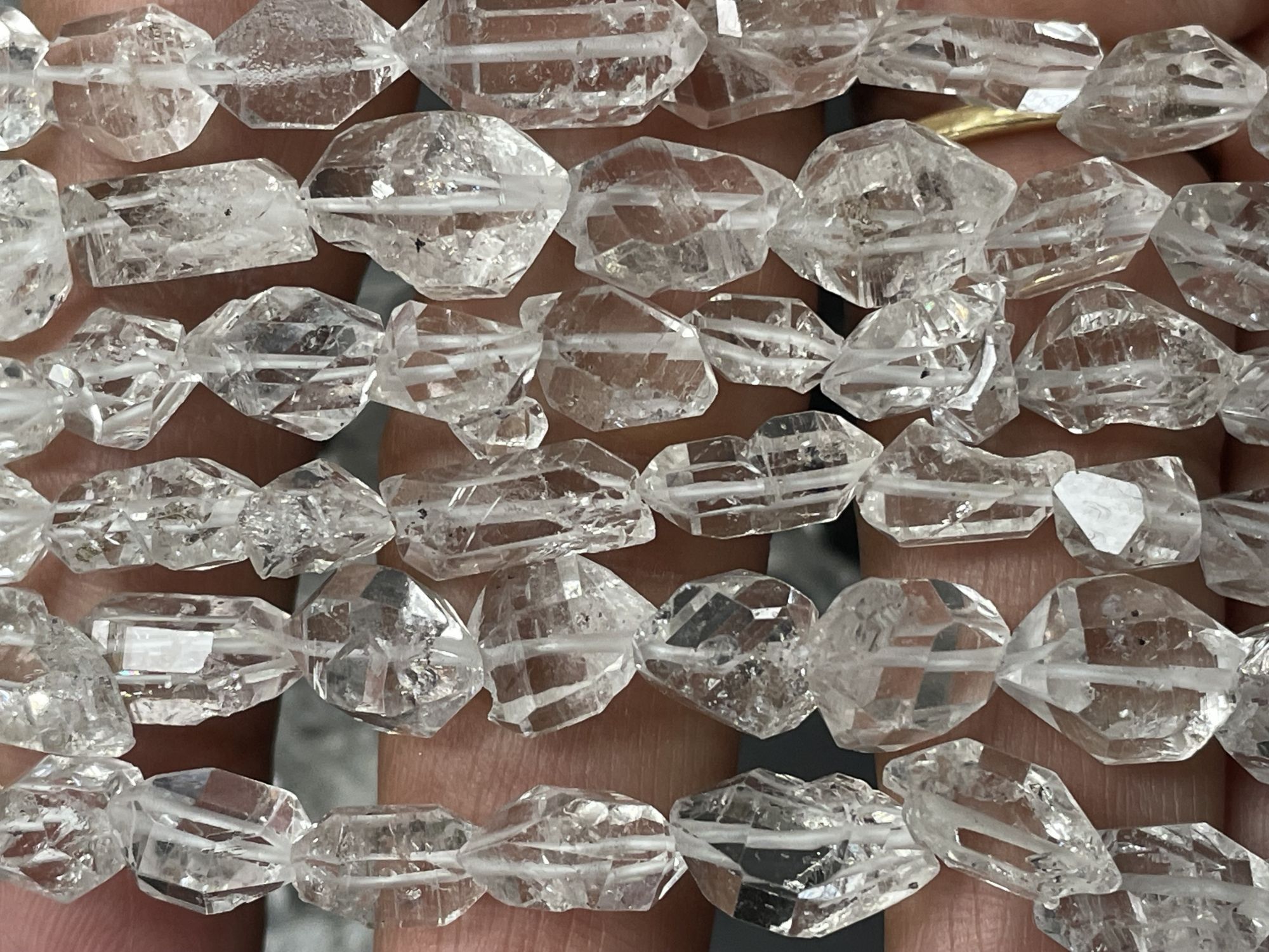 Herkimer Diamond Nugget Faceted