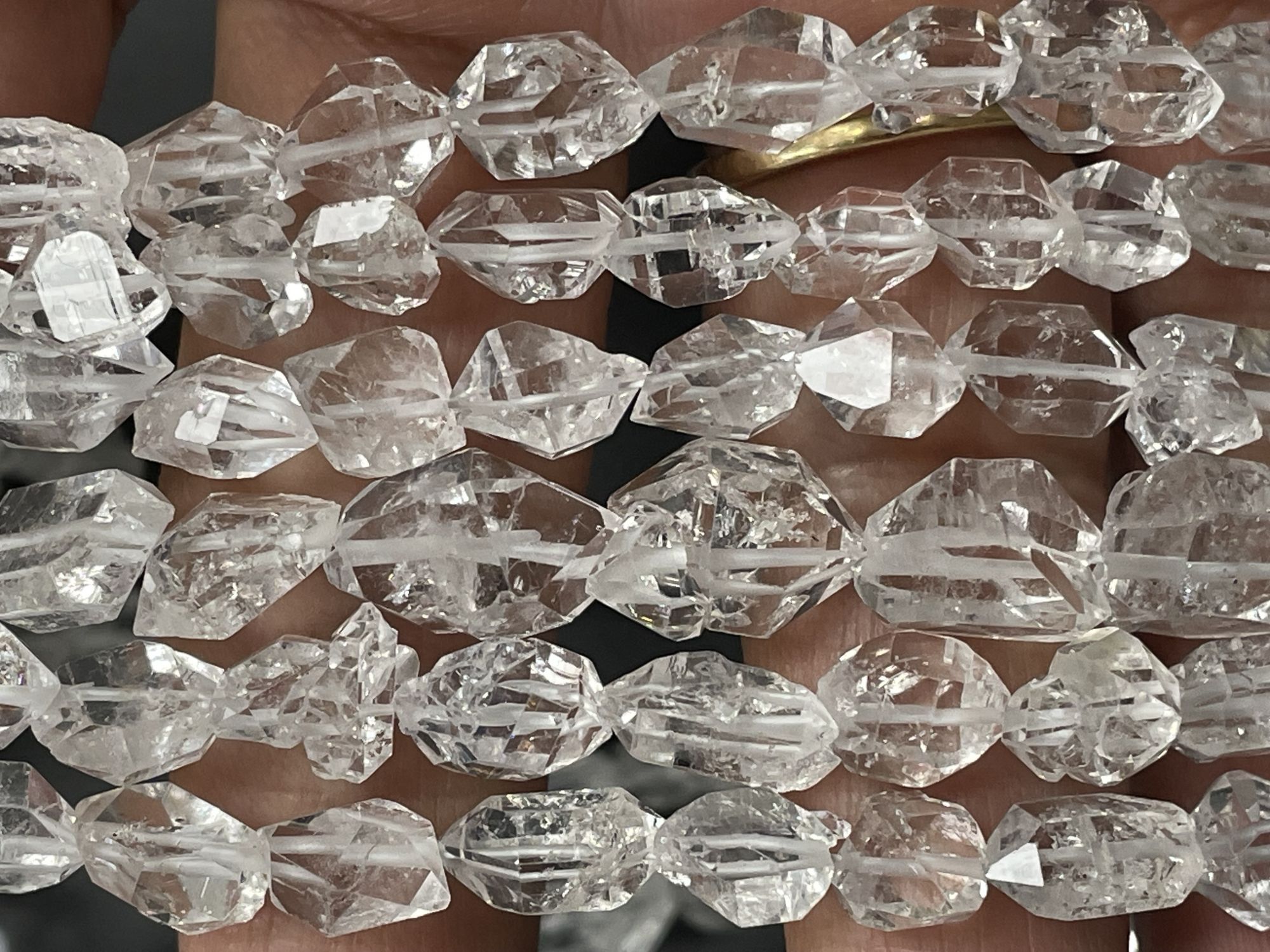 Herkimer Diamond Nugget Faceted