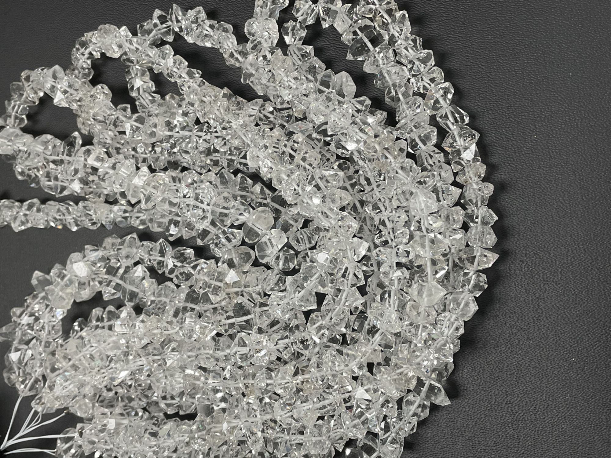 Herkimer Diamond Funky Cut Faceted Quartz