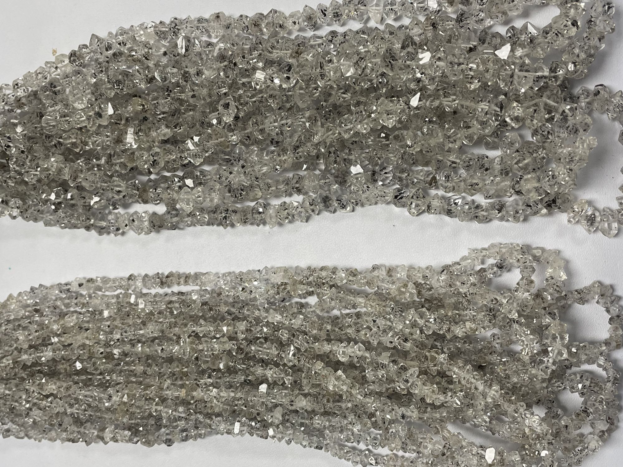 Herkimer Diamond Funky Cut Faceted Quartz