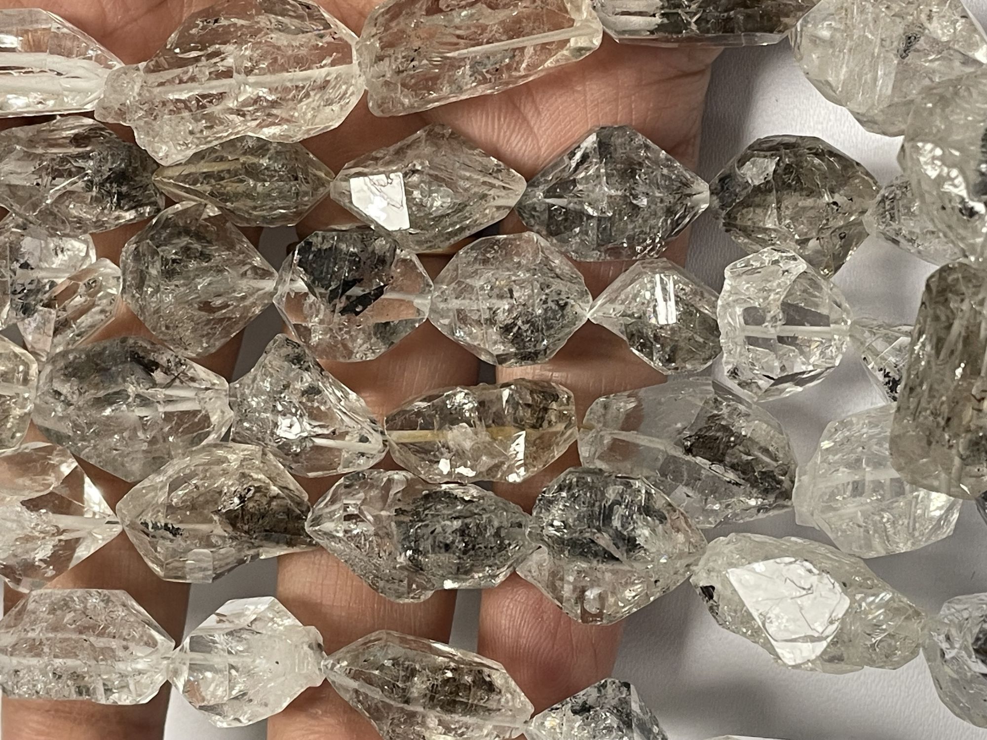 Herkimer Diamond Nugget Faceted Quartz