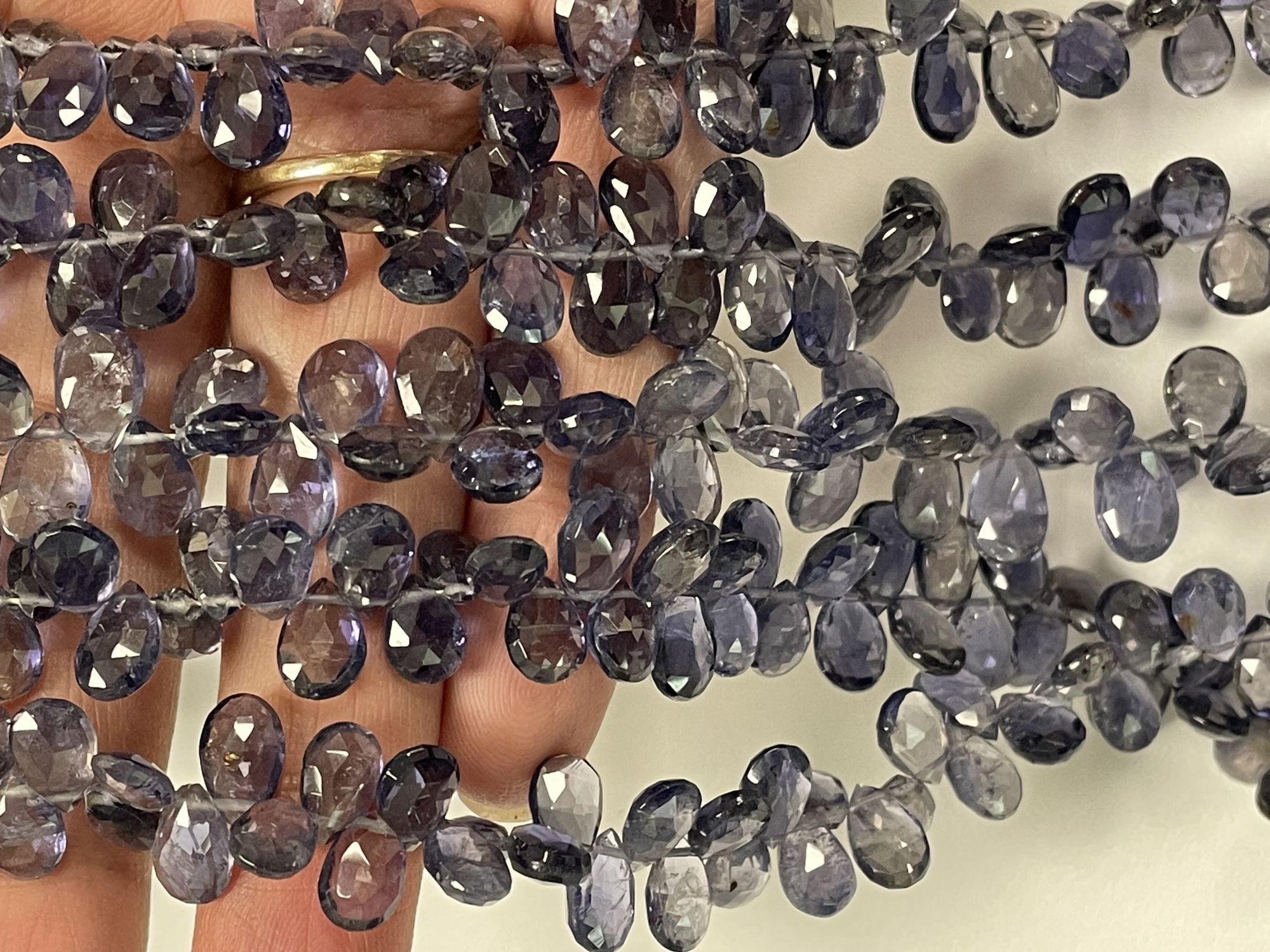 Iolite Pear Faceted
