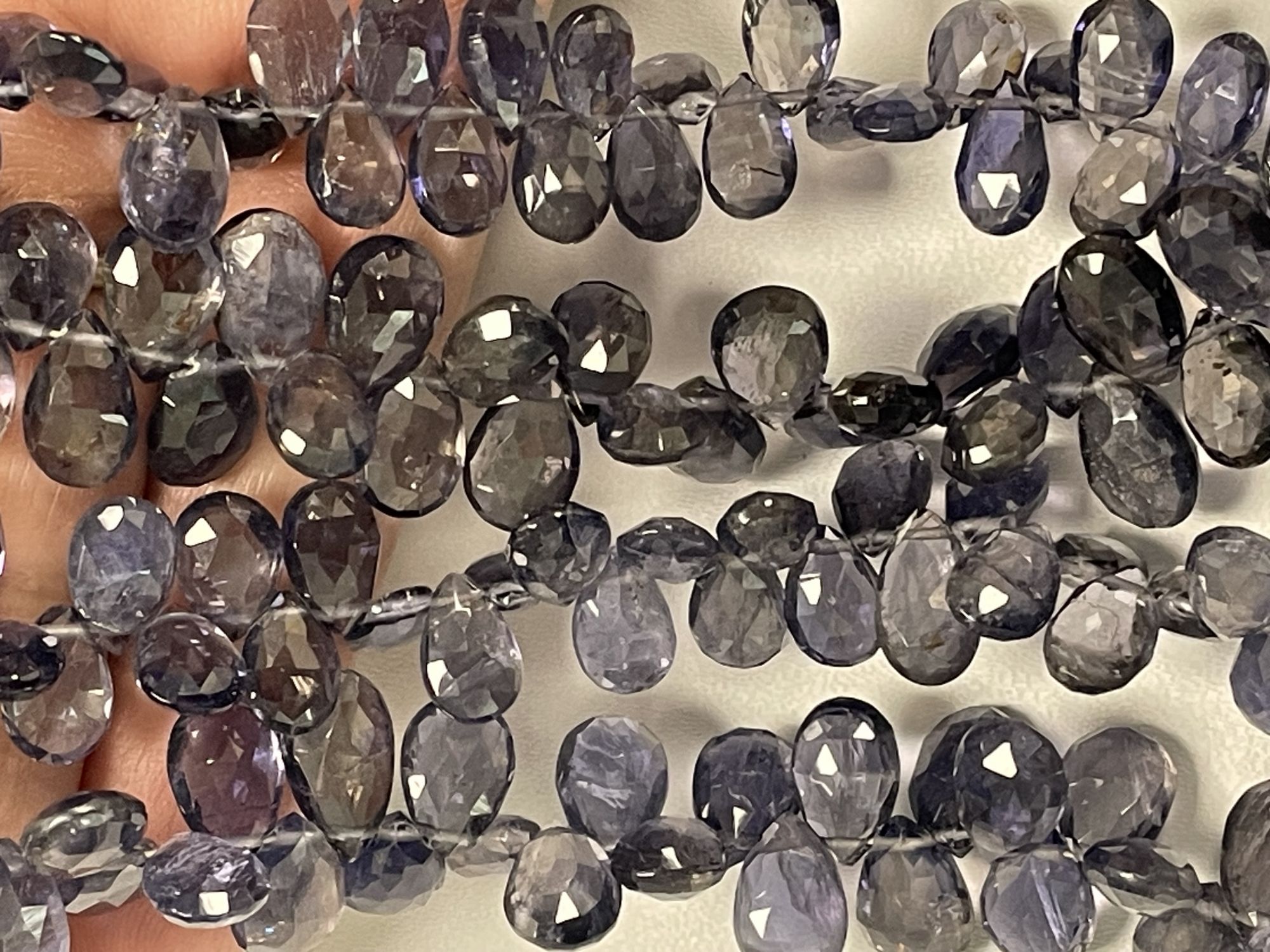 Iolite Pear Faceted