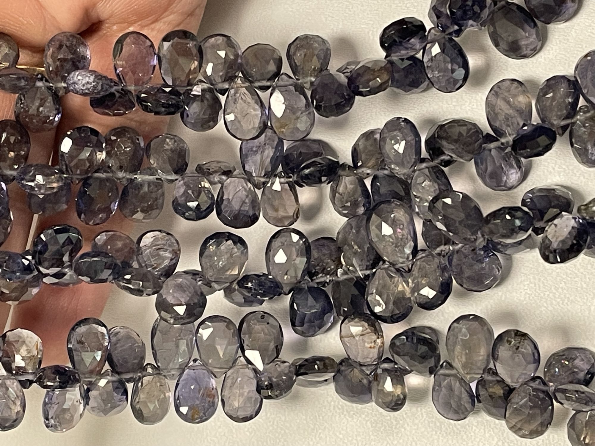 Iolite Pear Faceted