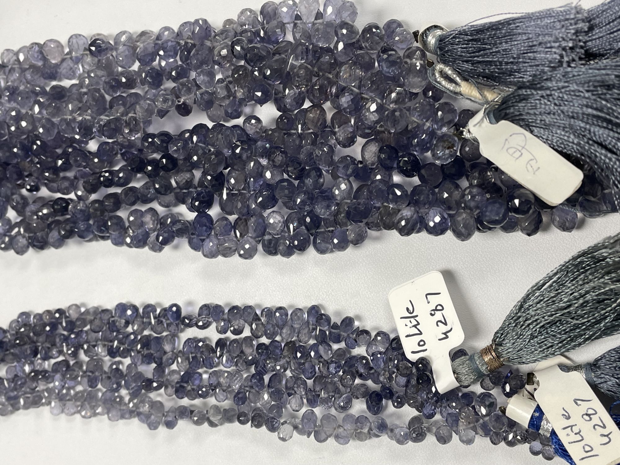 Iolite Drop Faceted