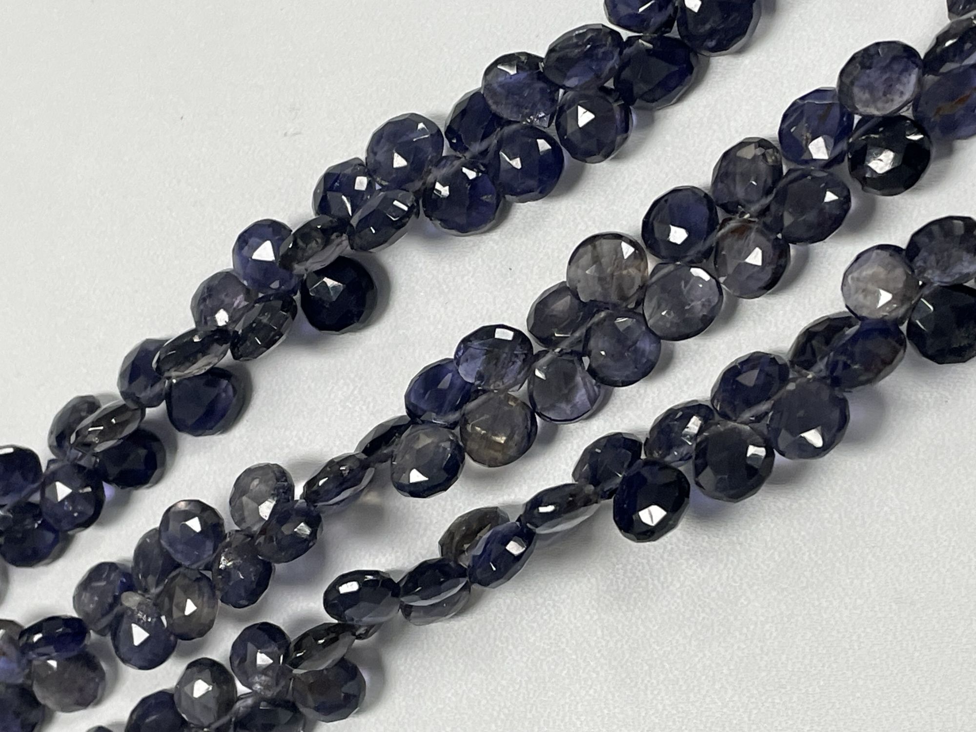 Iolite Heart Faceted