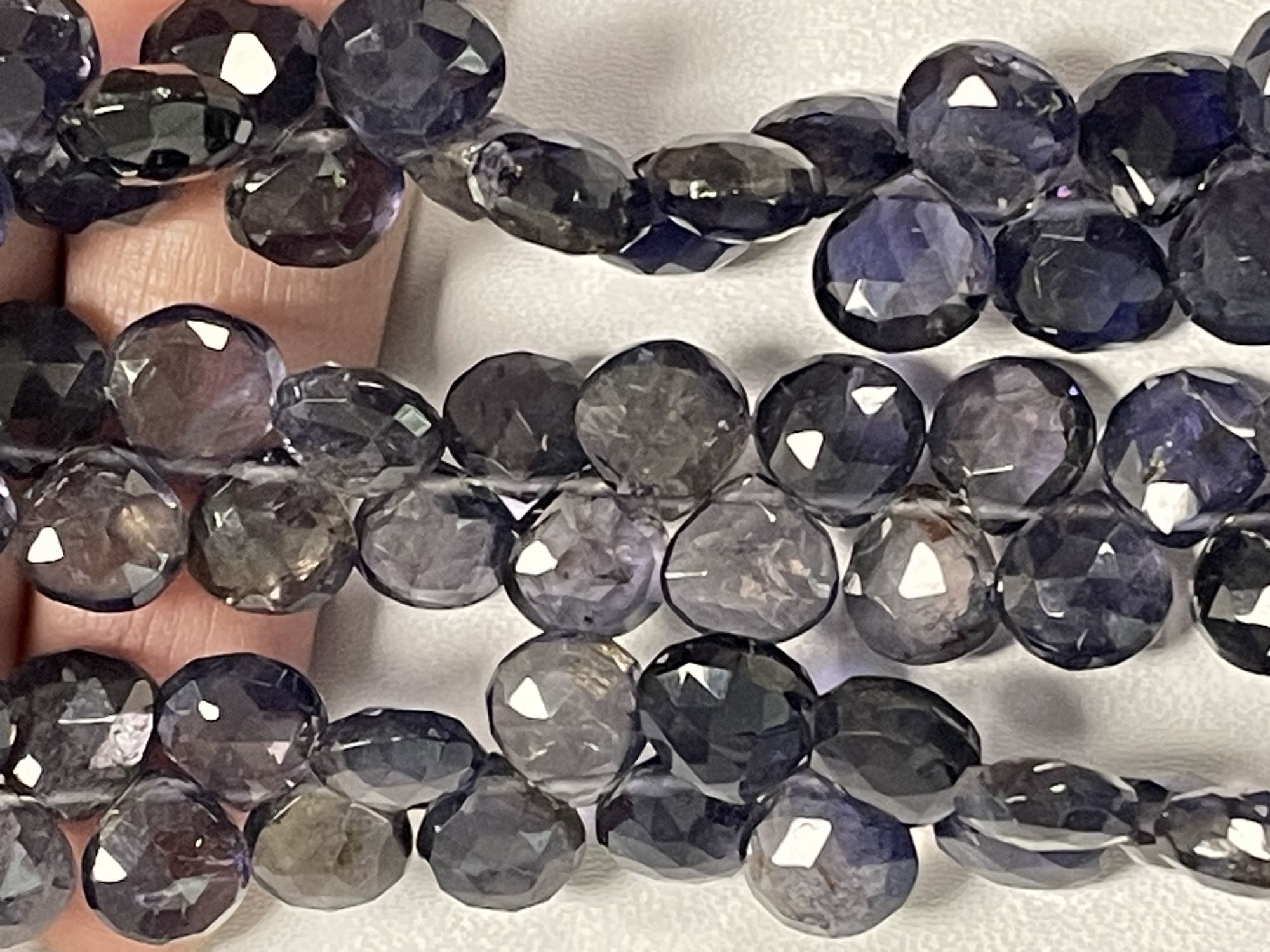 Iolite Heart Faceted