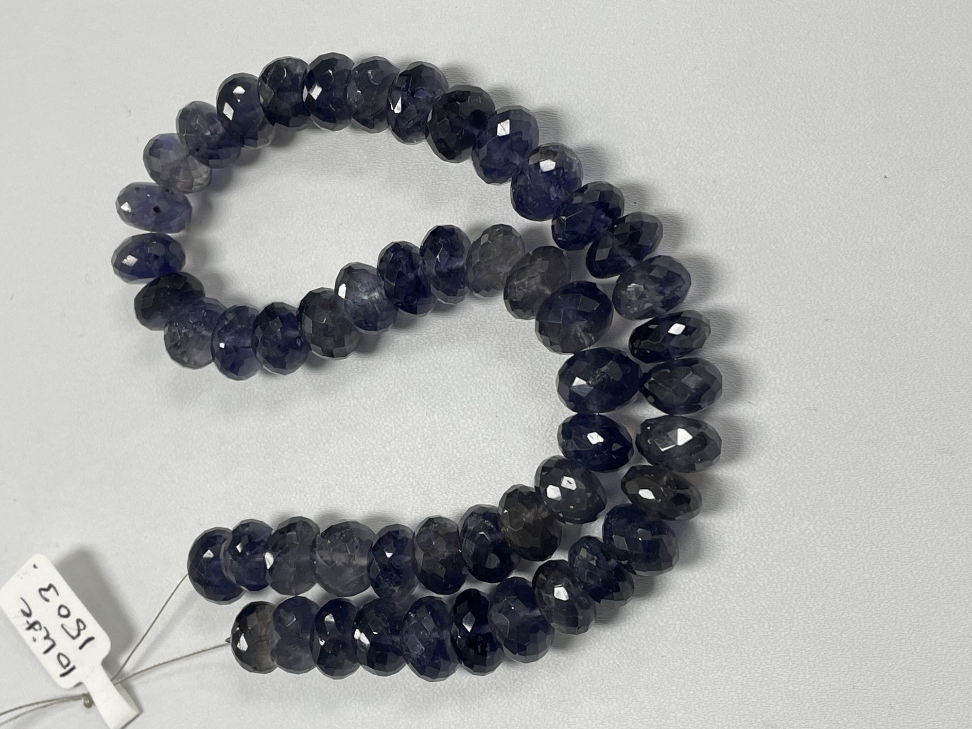 Iolite Rondelle Faceted