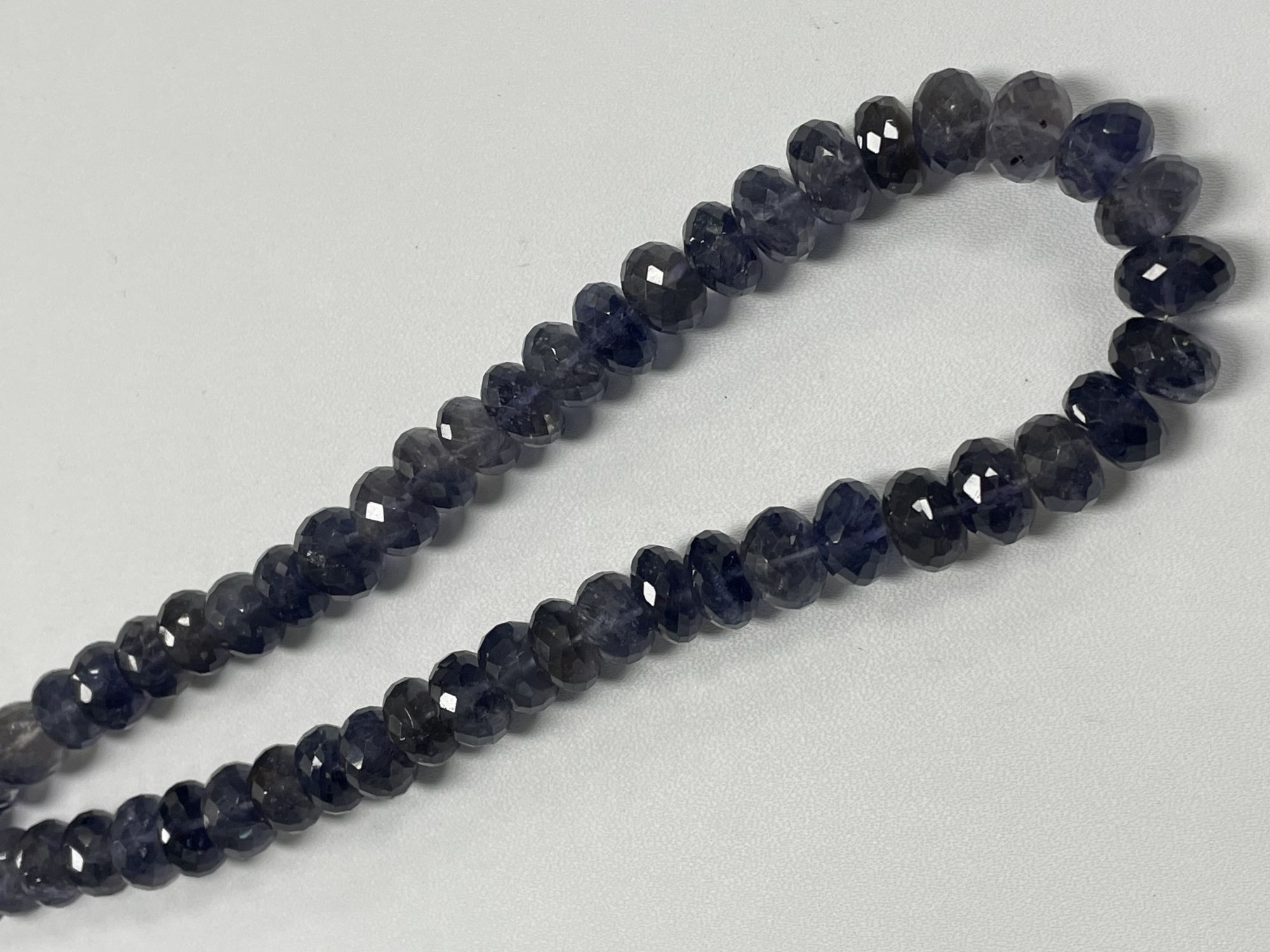 Iolite Rondelle Faceted