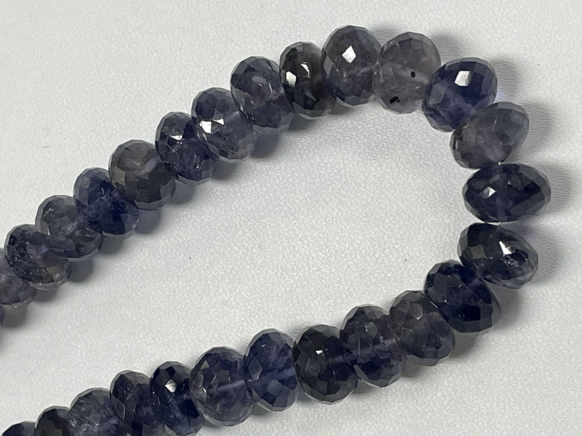 Iolite Rondelle Faceted