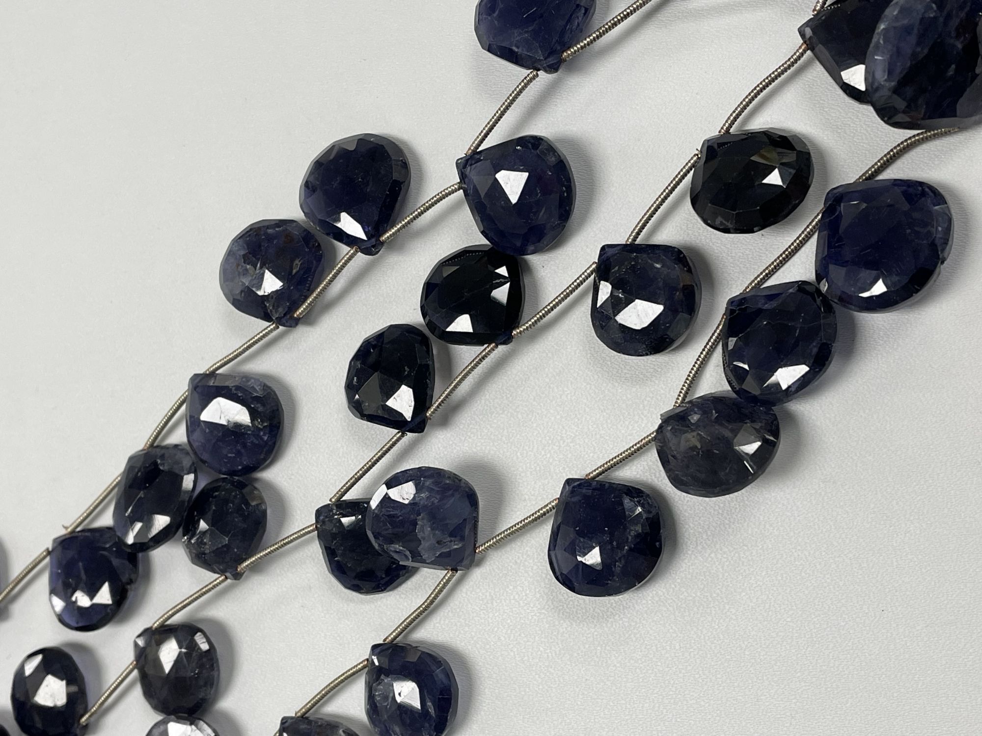 Iolite Heart Faceted