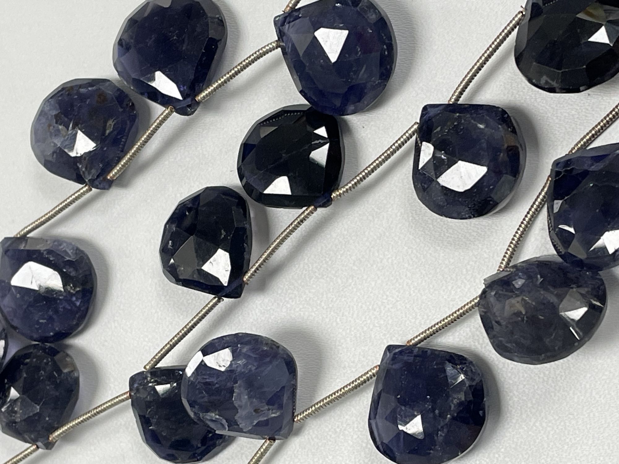 Iolite Heart Faceted