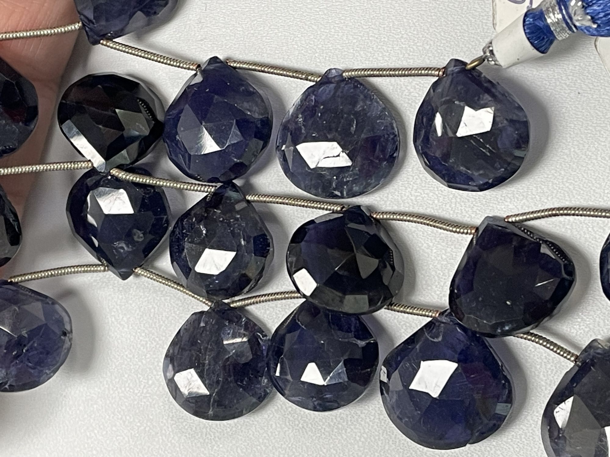 Iolite Heart Faceted