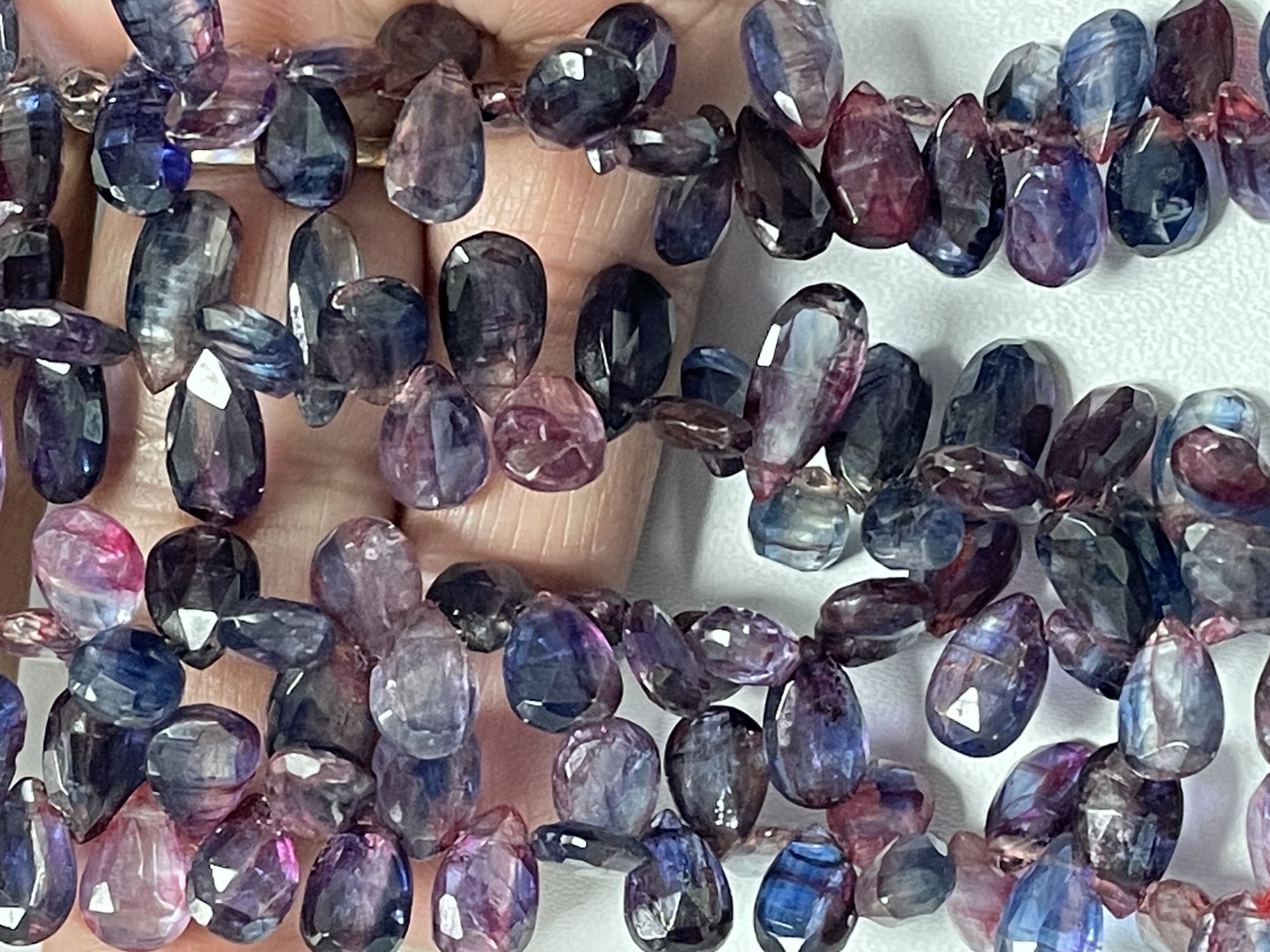 Kyanite Long Pear Faceted