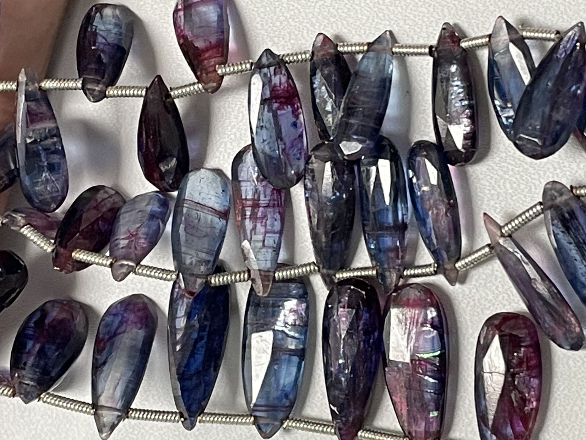 Kyanite Long Pear Faceted