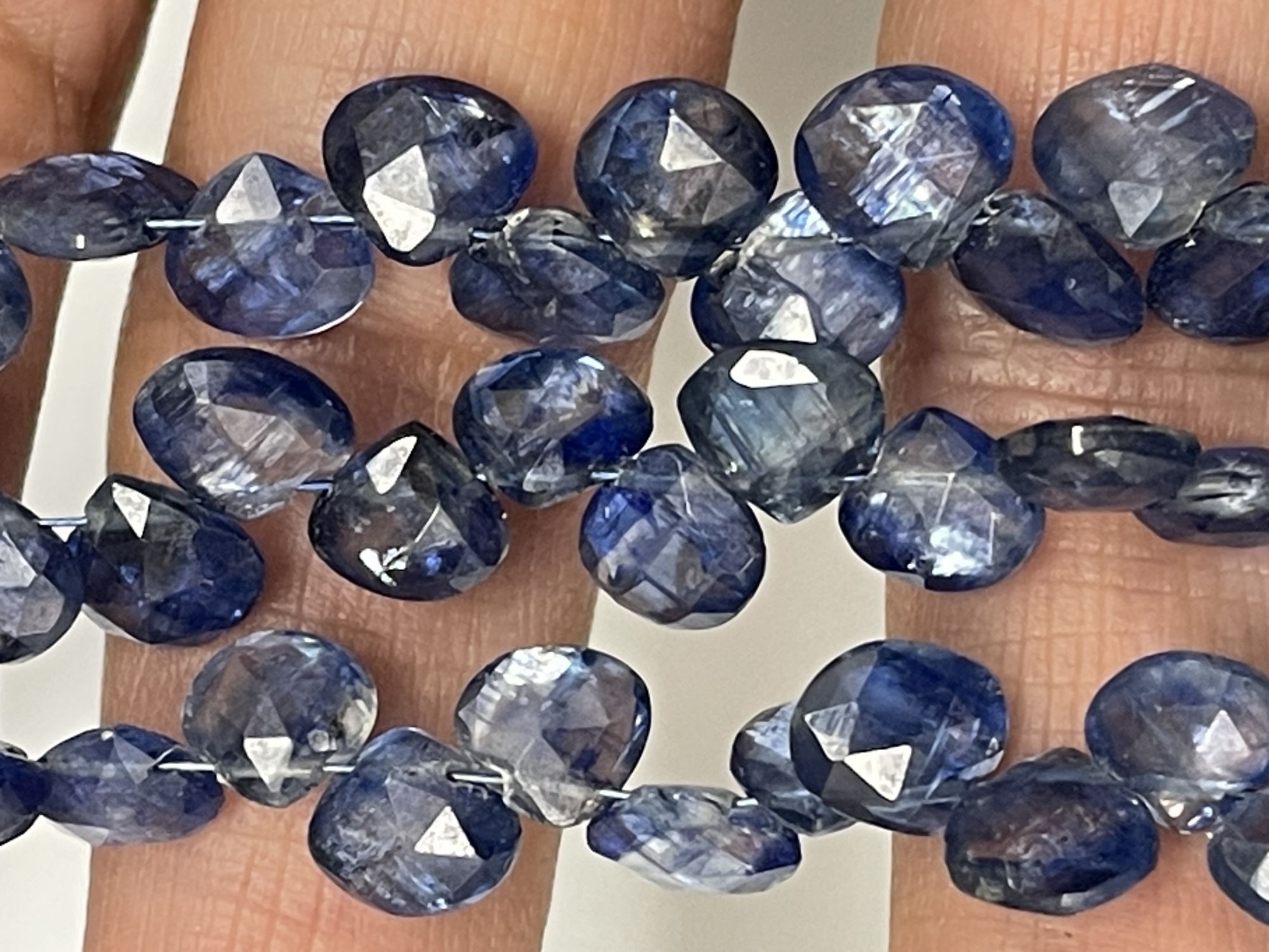 Blue Kyanite Heart Faceted