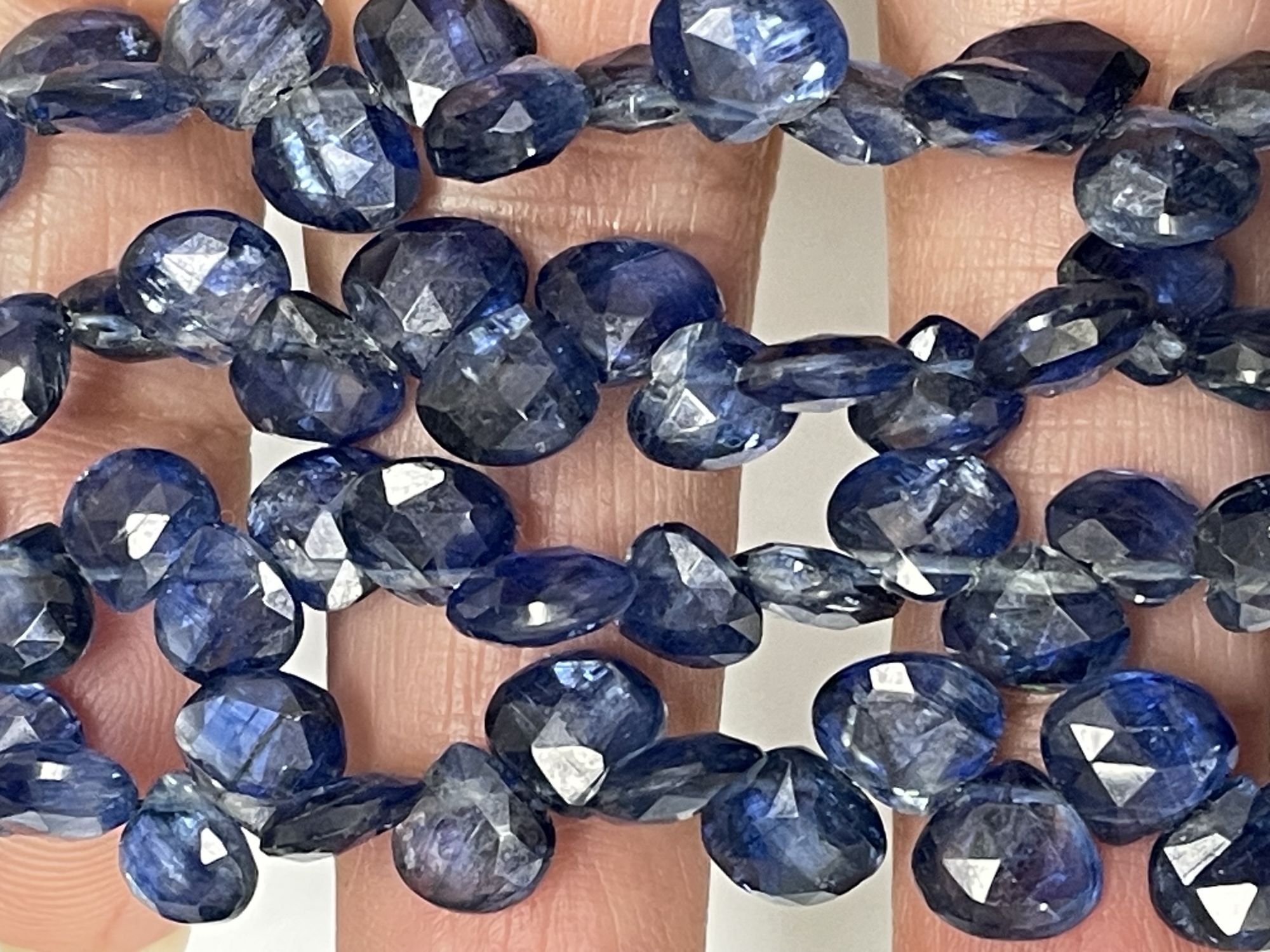Blue Kyanite Heart Faceted