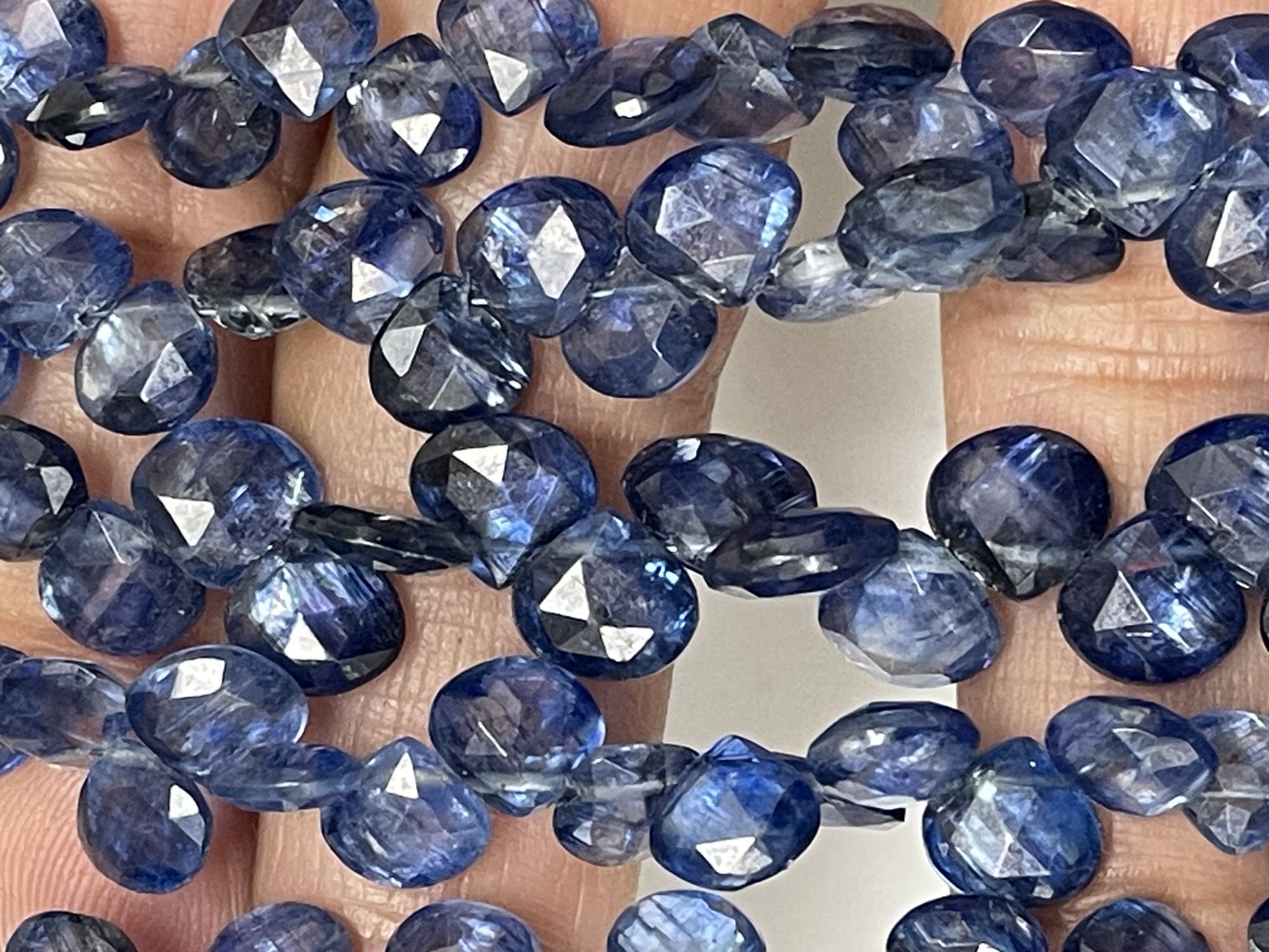 Blue Kyanite Heart Faceted