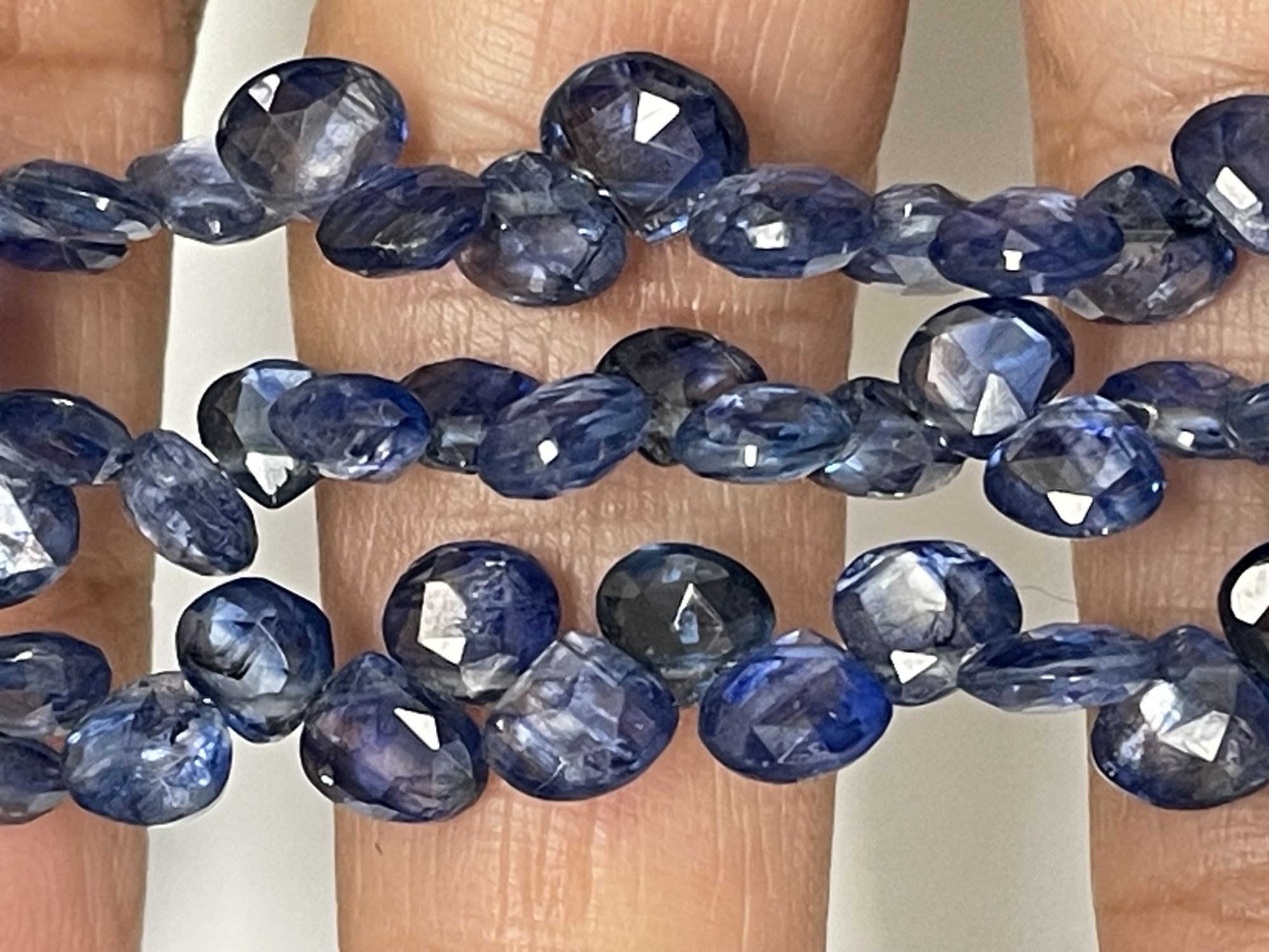 Blue Kyanite Heart Faceted