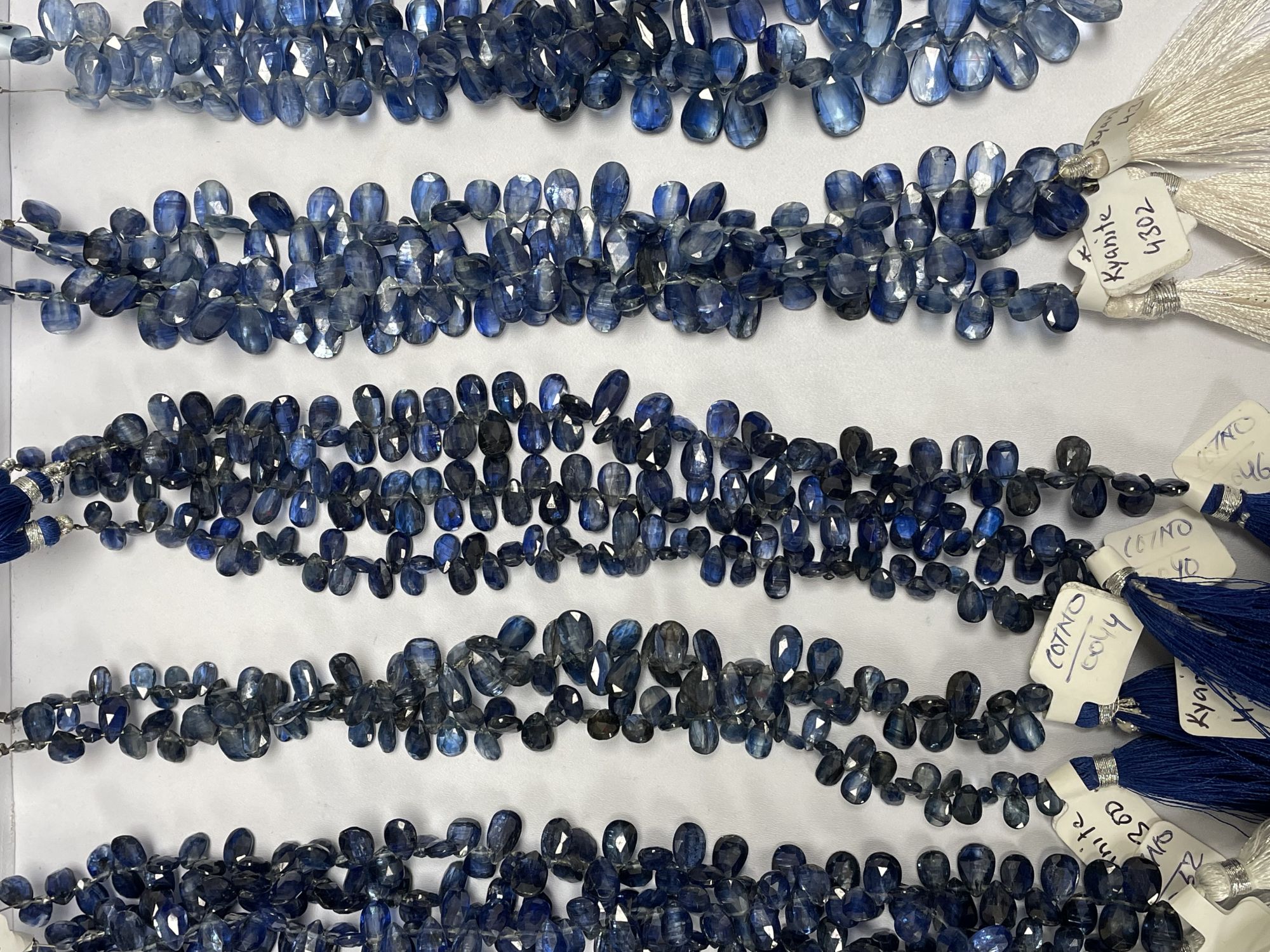 Blue Kyanite Pear Faceted