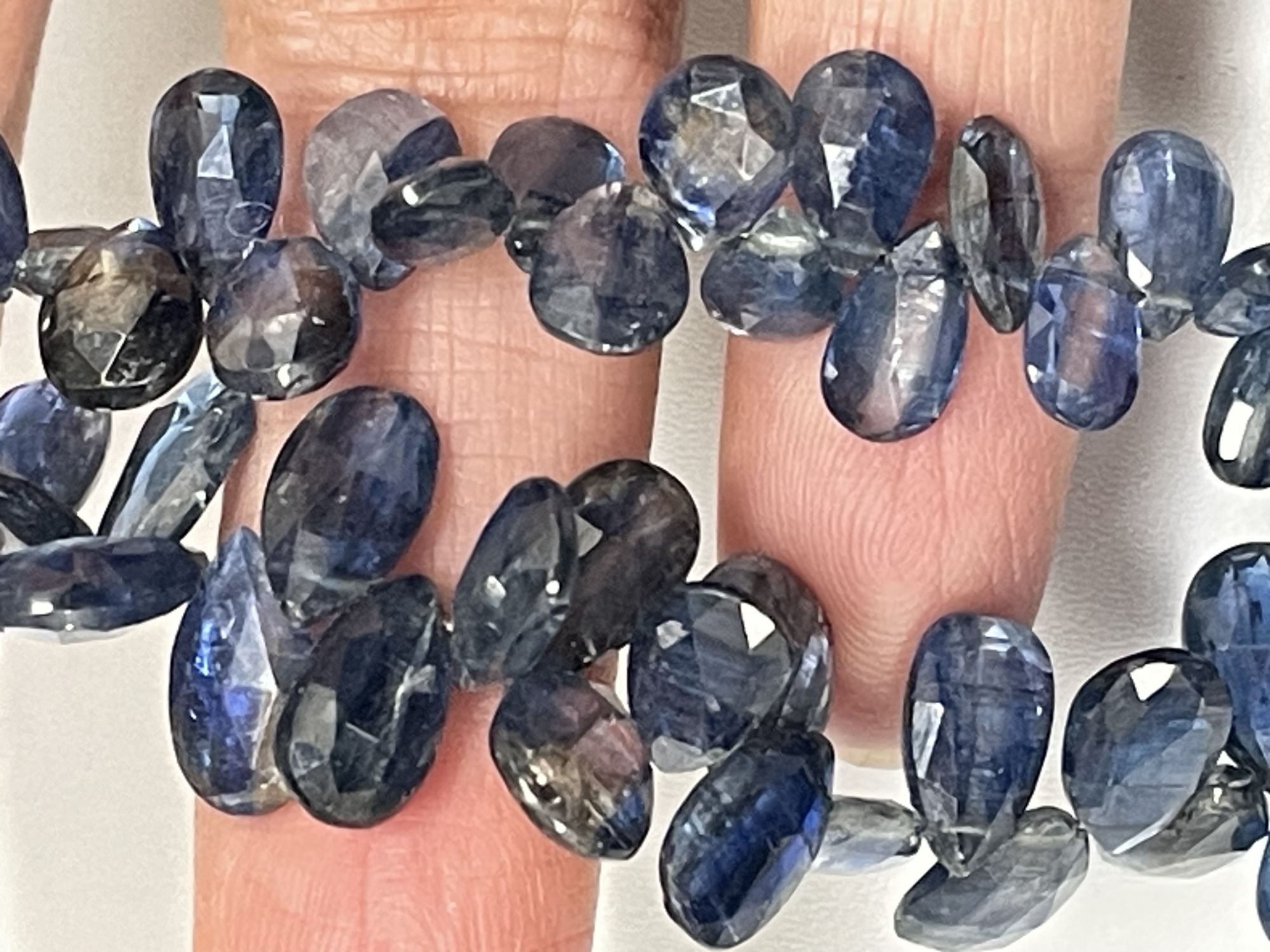 Blue Kyanite Pear Faceted