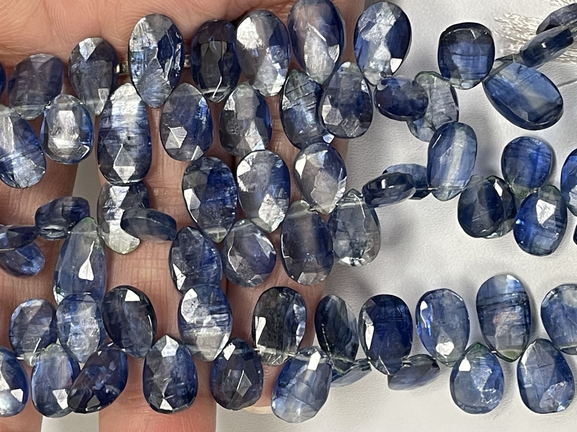 Blue Kyanite Pear Faceted