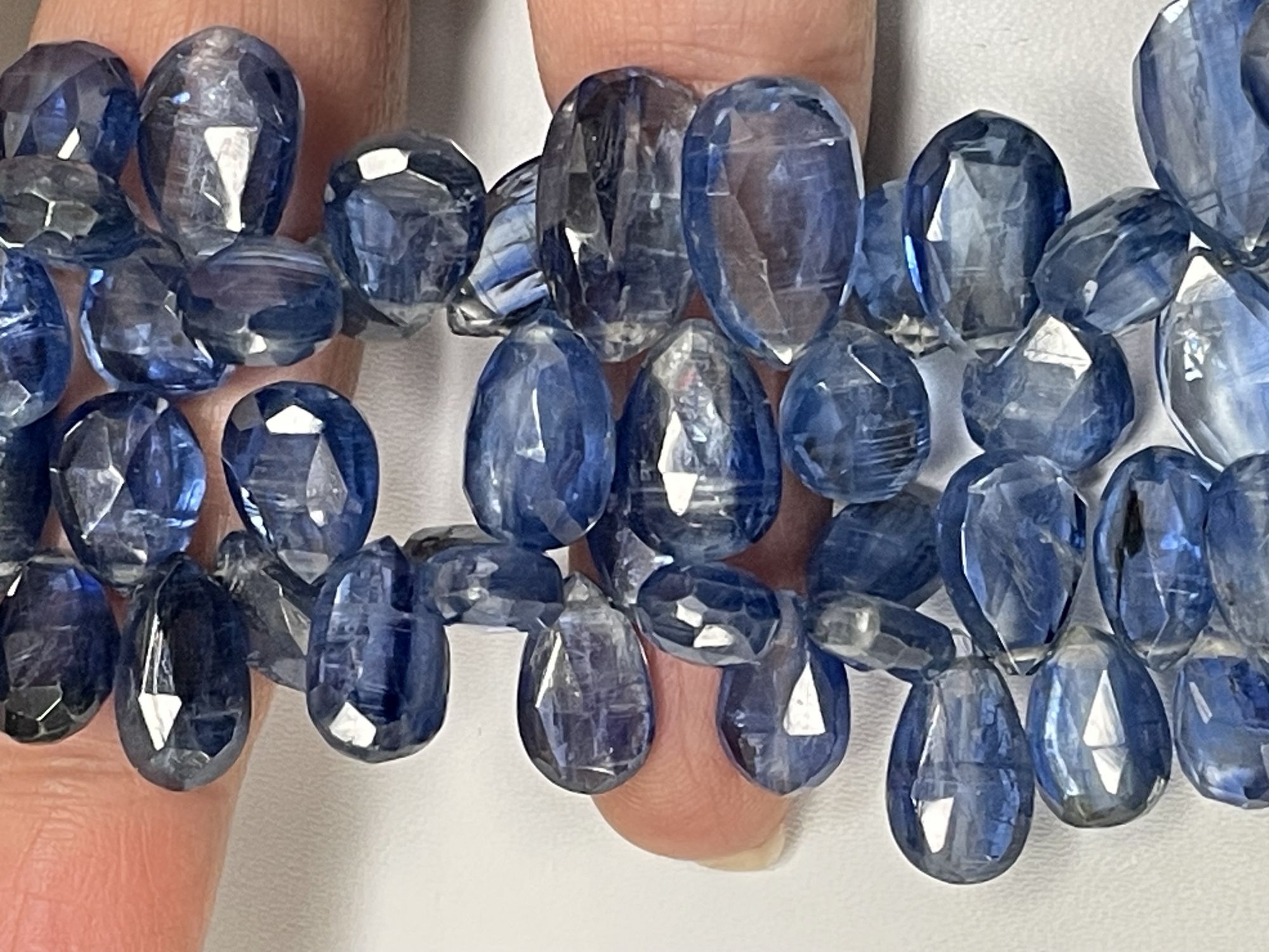 Blue Kyanite Pear Faceted