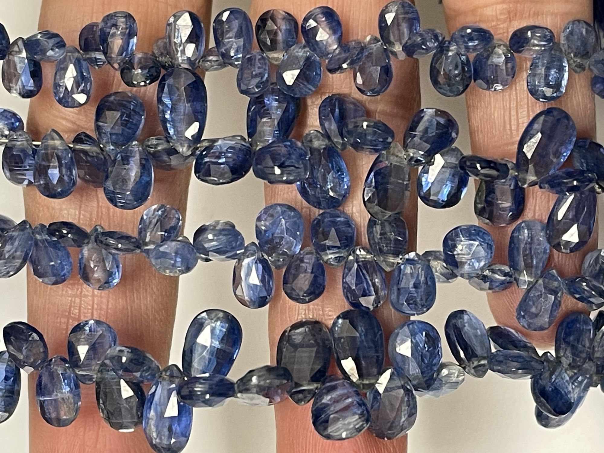 Blue Kyanite Pear Faceted