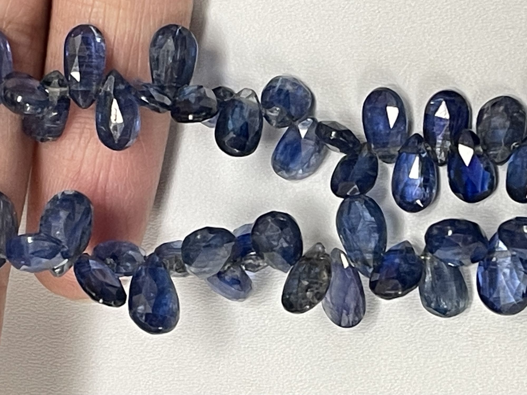 Blue Kyanite Pear Faceted