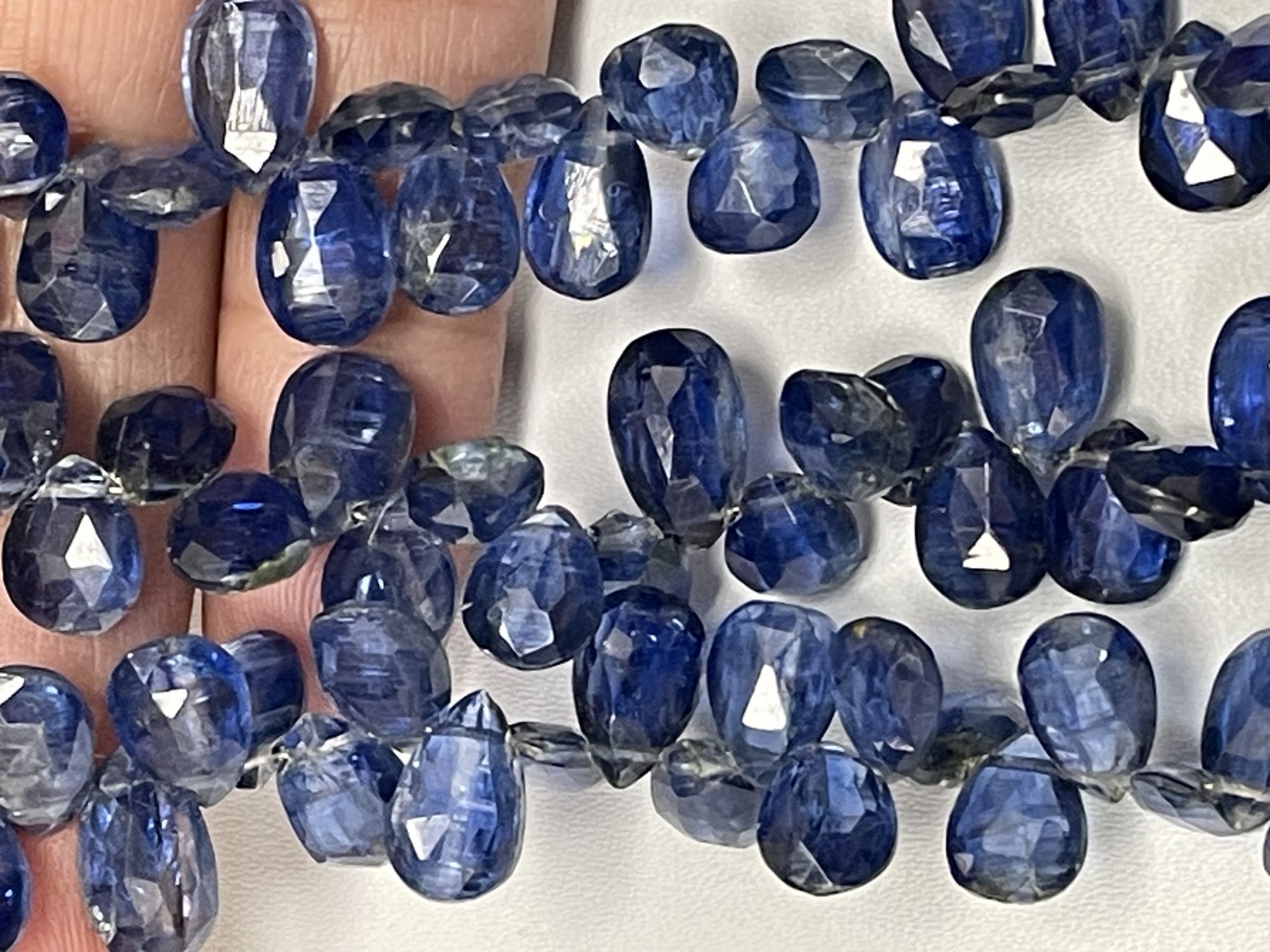 Blue Kyanite Pear Faceted