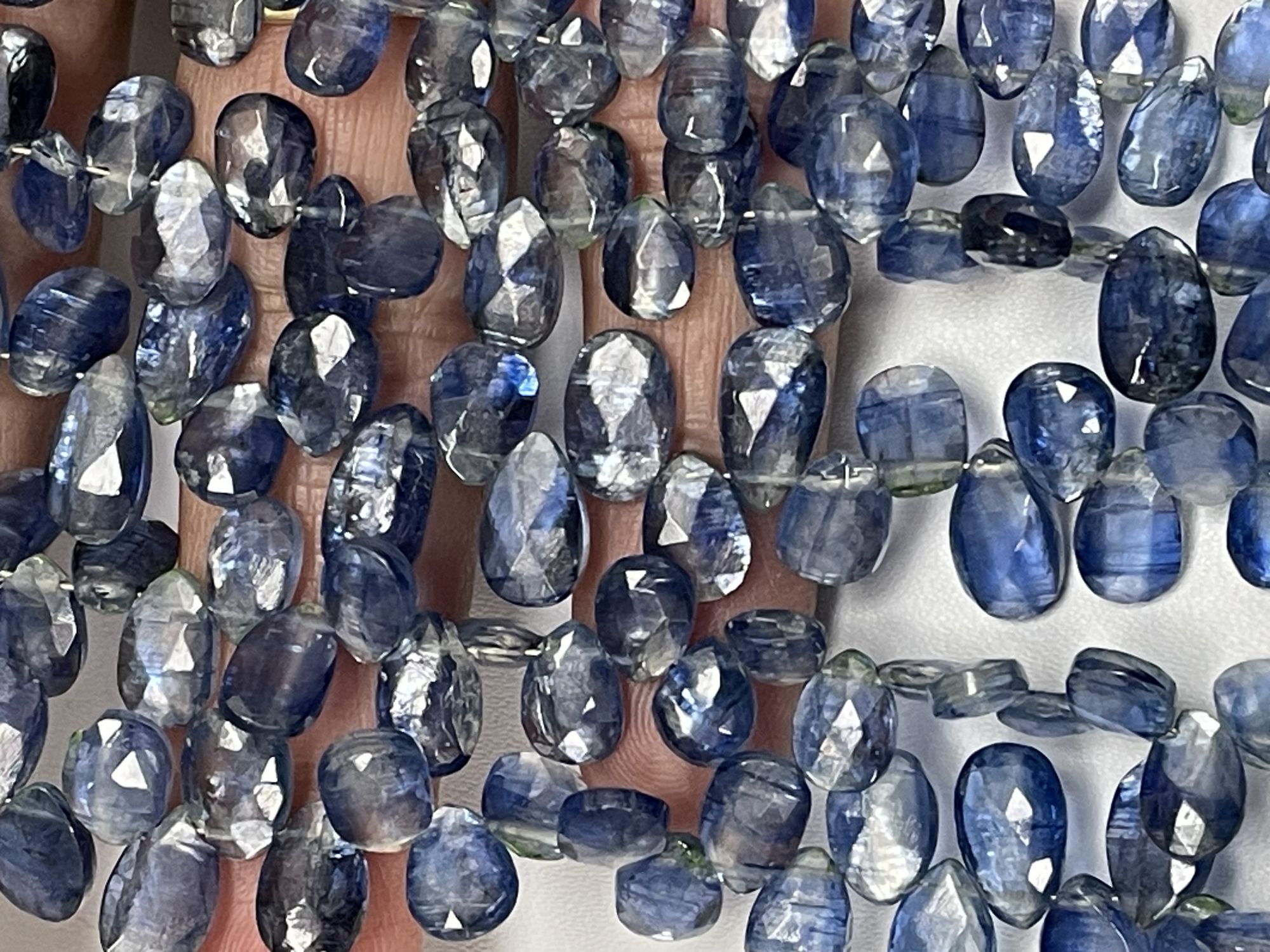 Blue Kyanite Pear Faceted