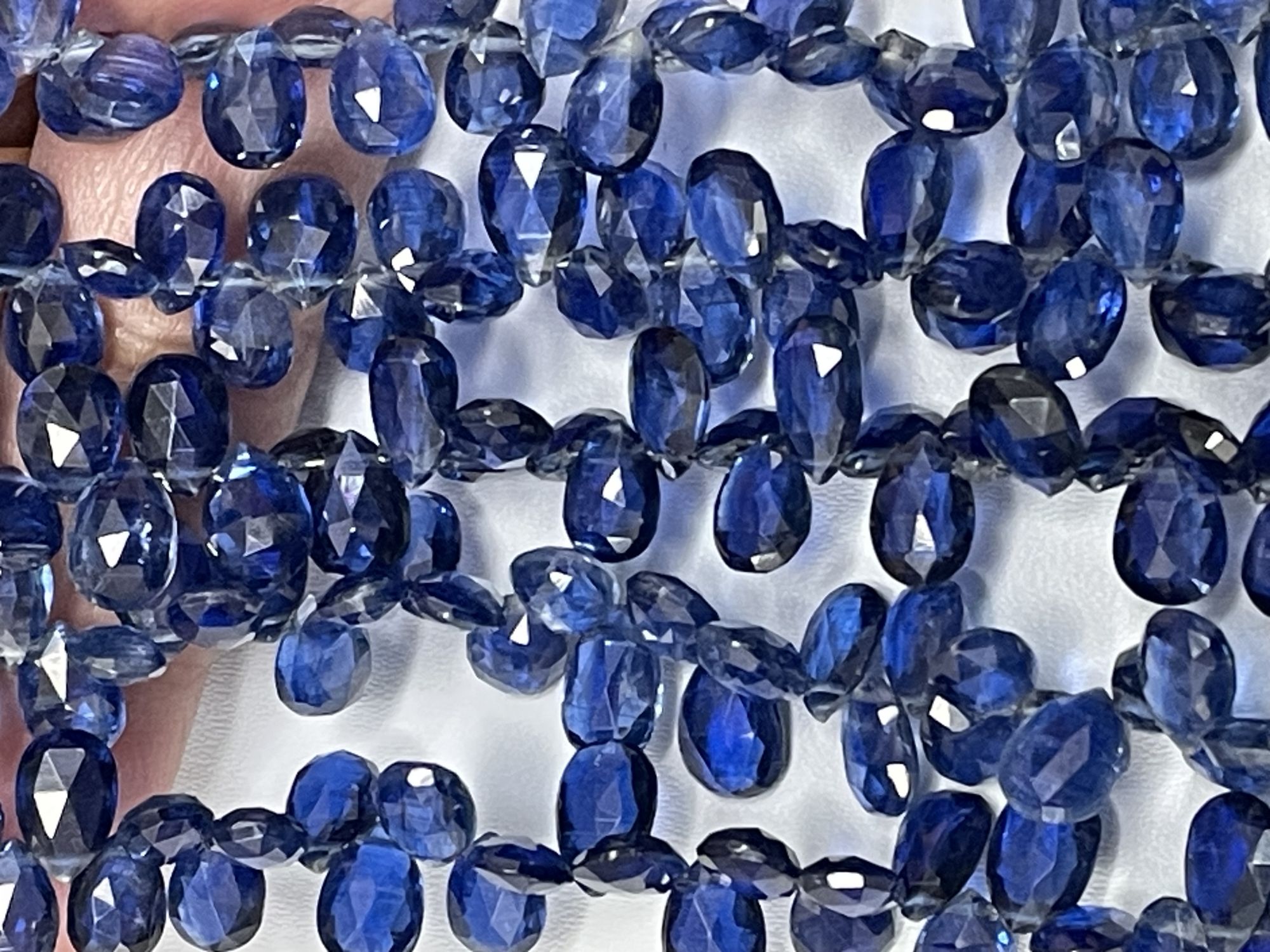 Blue Kyanite Pear Faceted