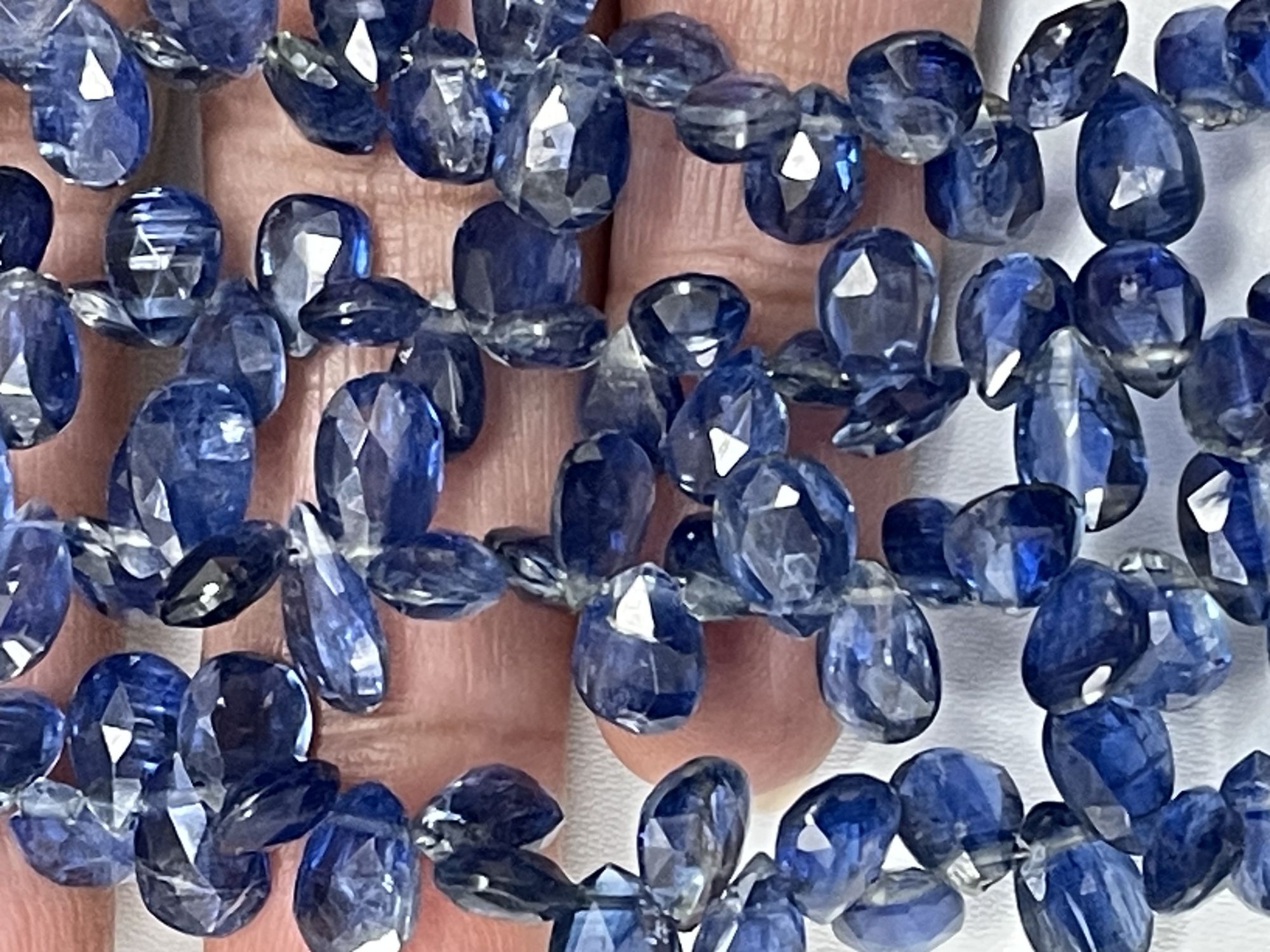 Blue Kyanite Pear Faceted
