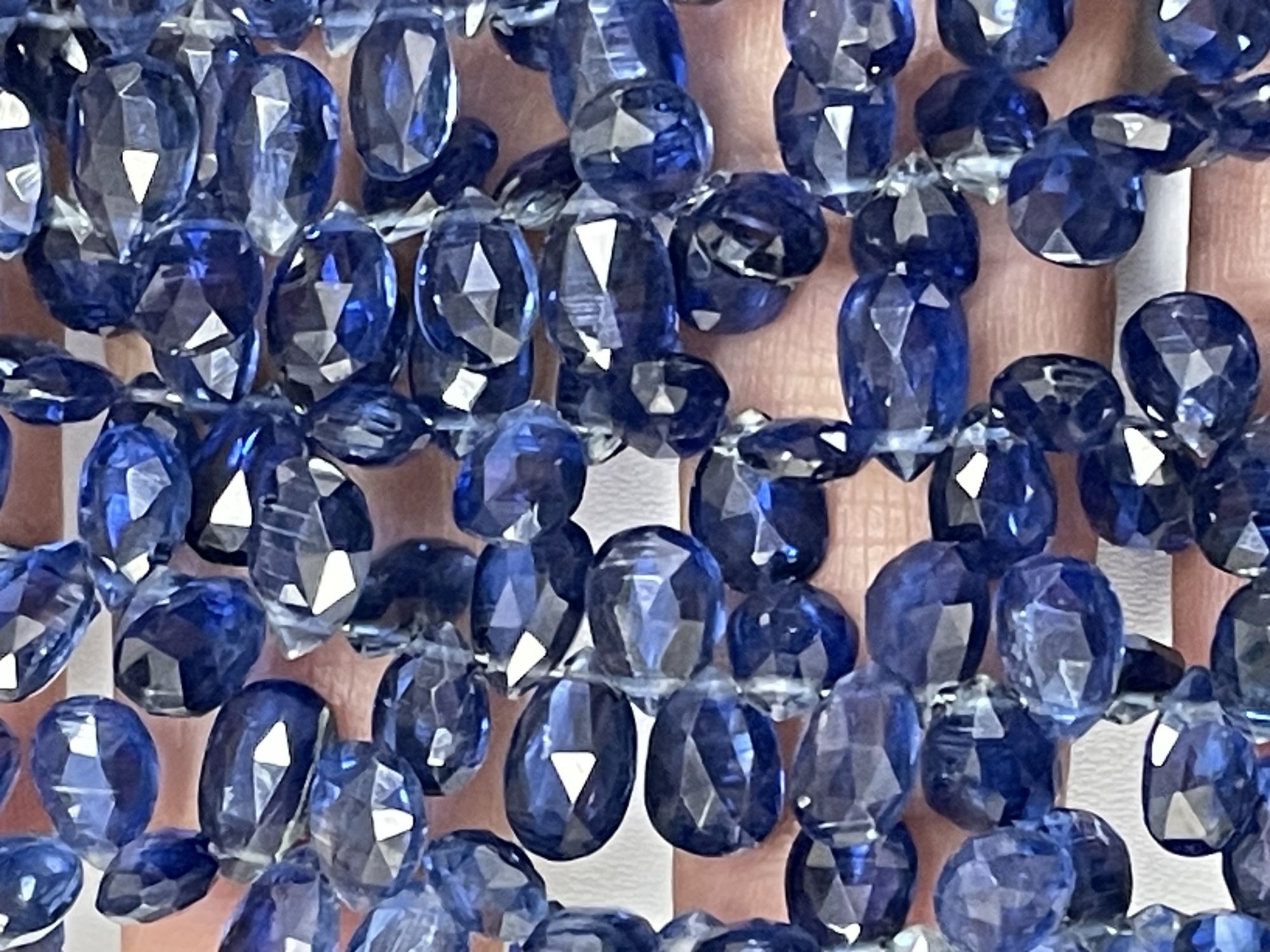 Blue Kyanite Pear Faceted